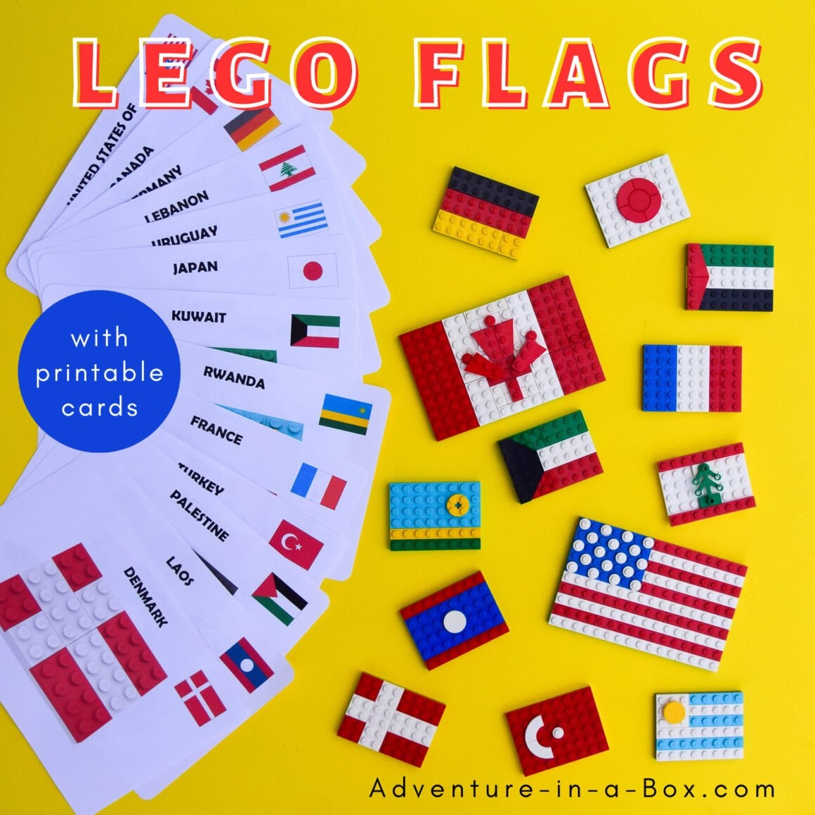 50 LEGO Flags With Printable Instructions