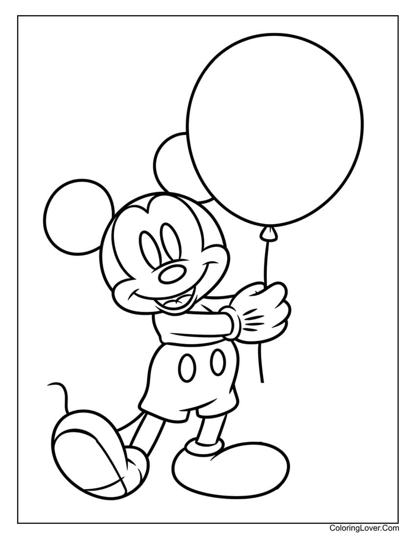 Free Printable Coloring Pages Mickey Mouse