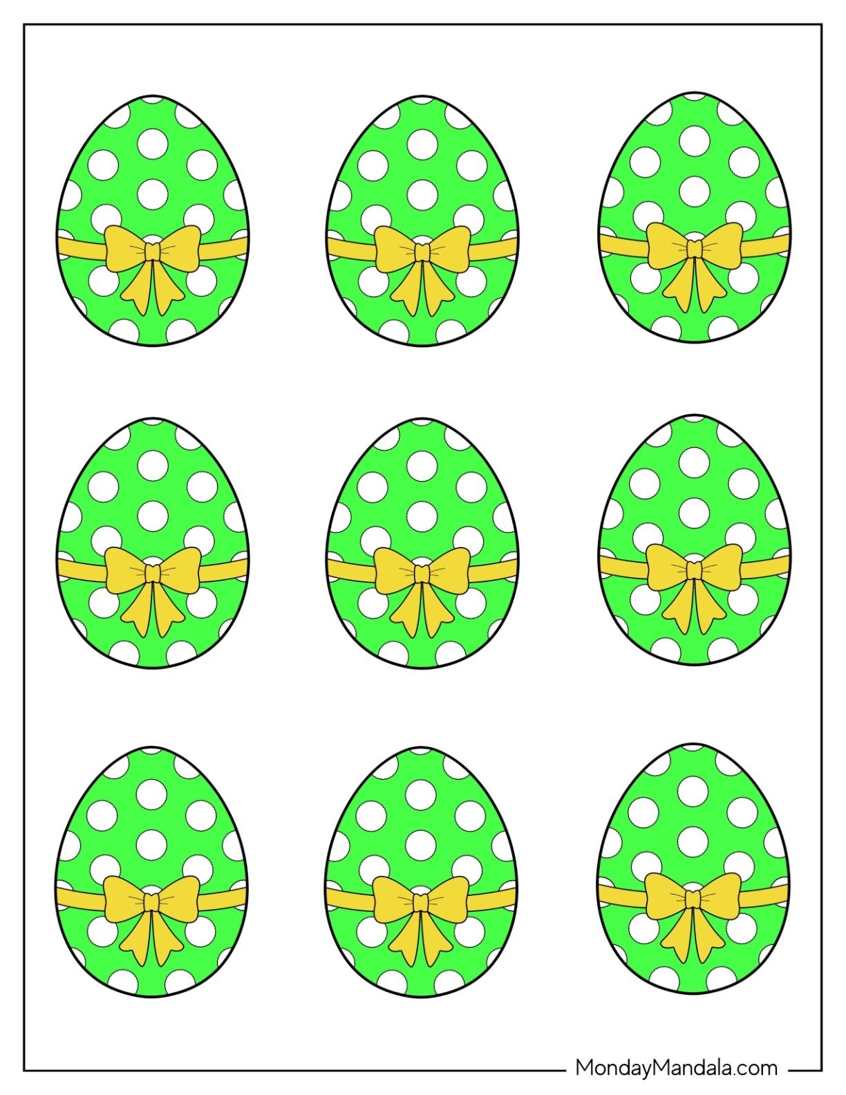 Printable Easter Egg