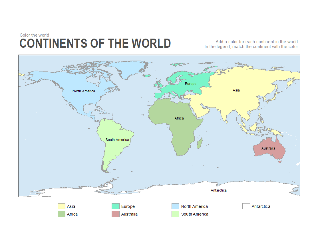 blank map of continents and oceans printable