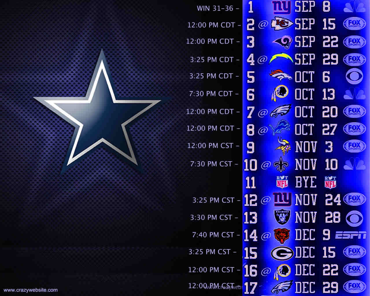  70 Dallas Cowboys 2016 Schedule Wallpapers WallpaperSafari