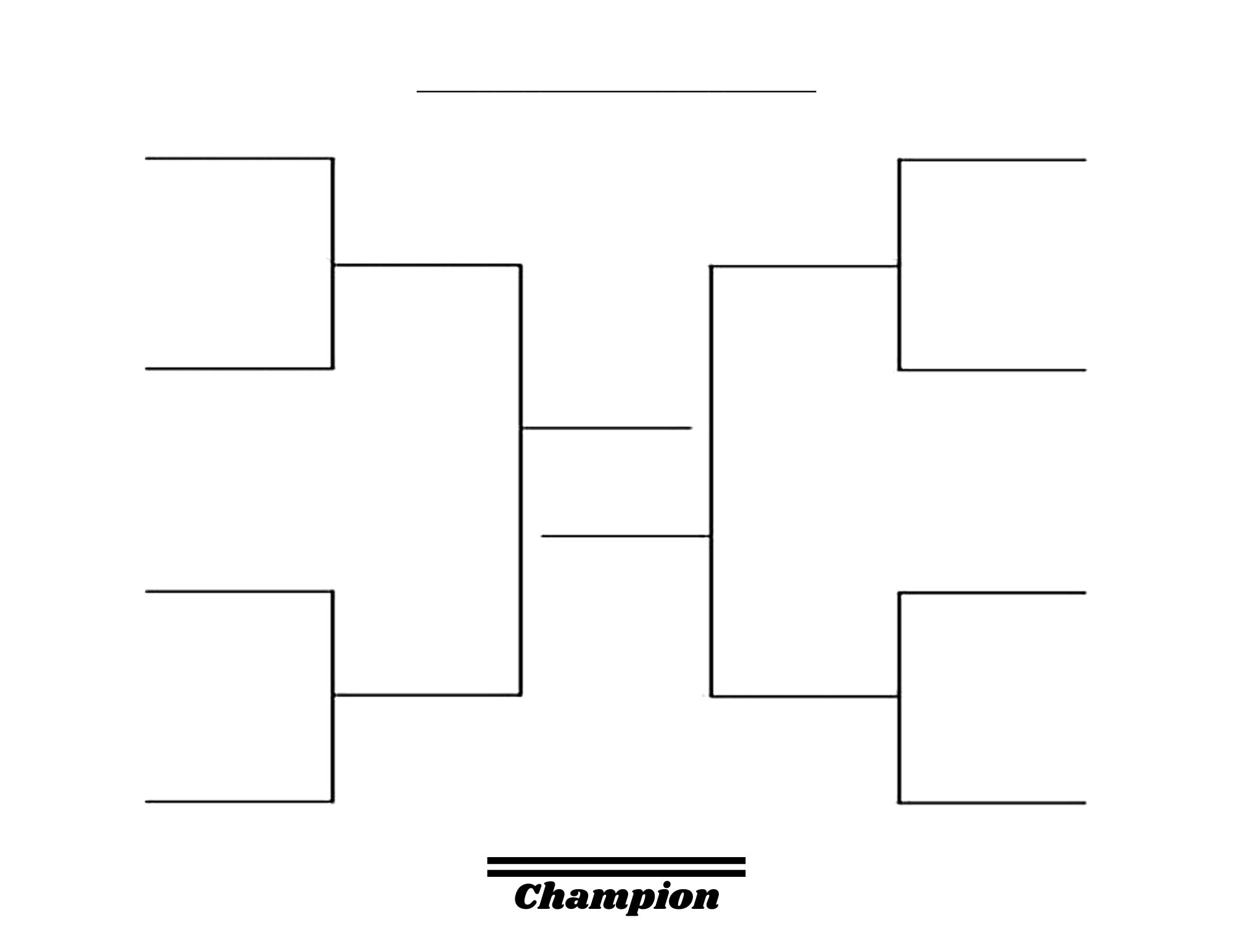 8 team Tournament Bracket Printable Sports Pool PDF Etsy