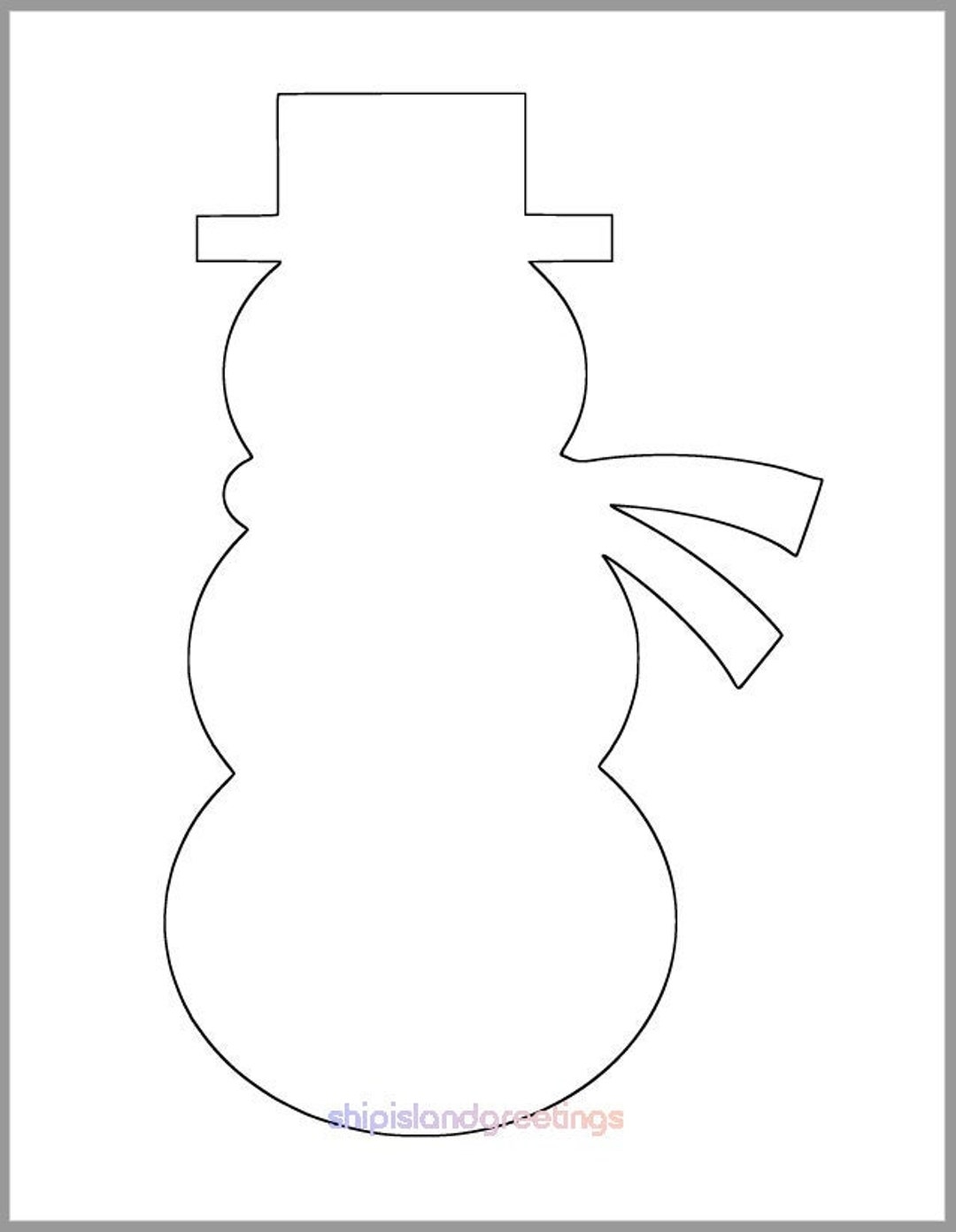 snowman cutout printable snowman cutout printable