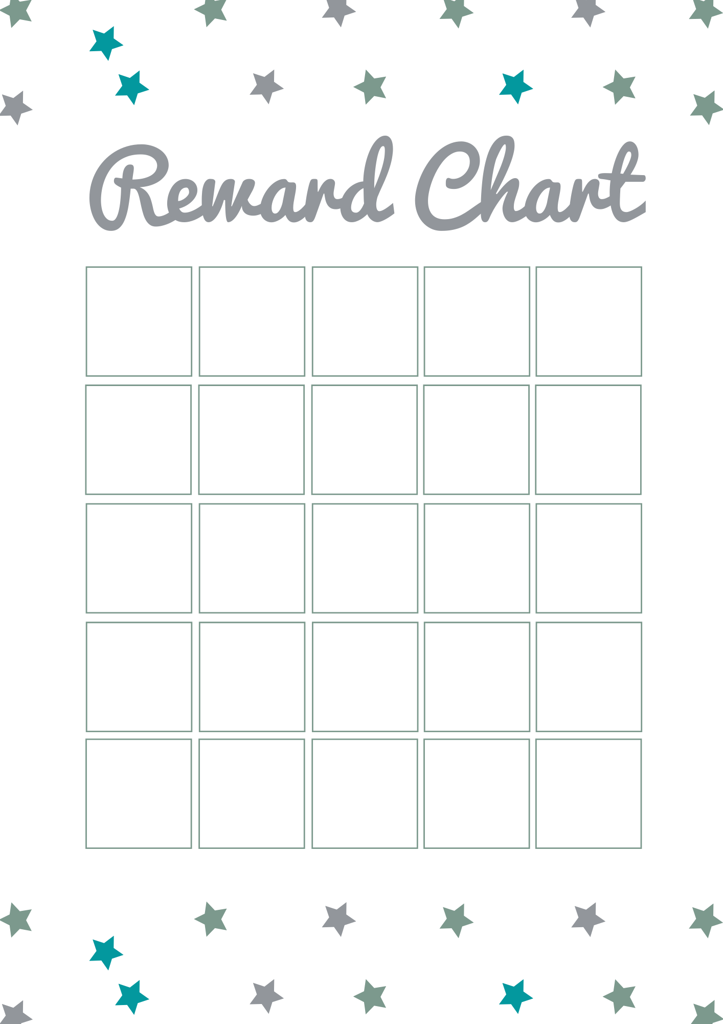 Reward Sticker Chart Printable Free