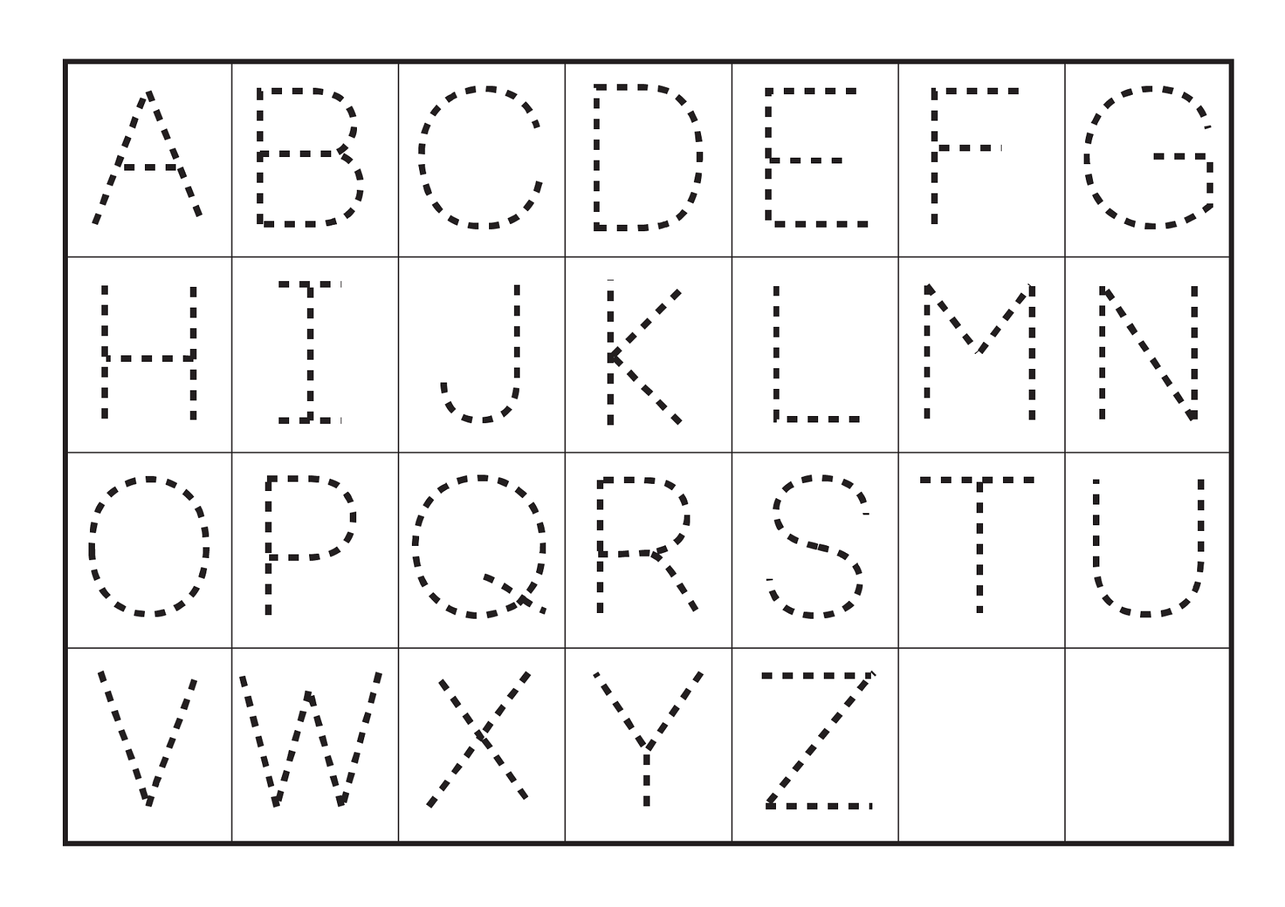 Alphabet Tracing Worksheets A Z Free Printable For Kids 123 Worksheets Library