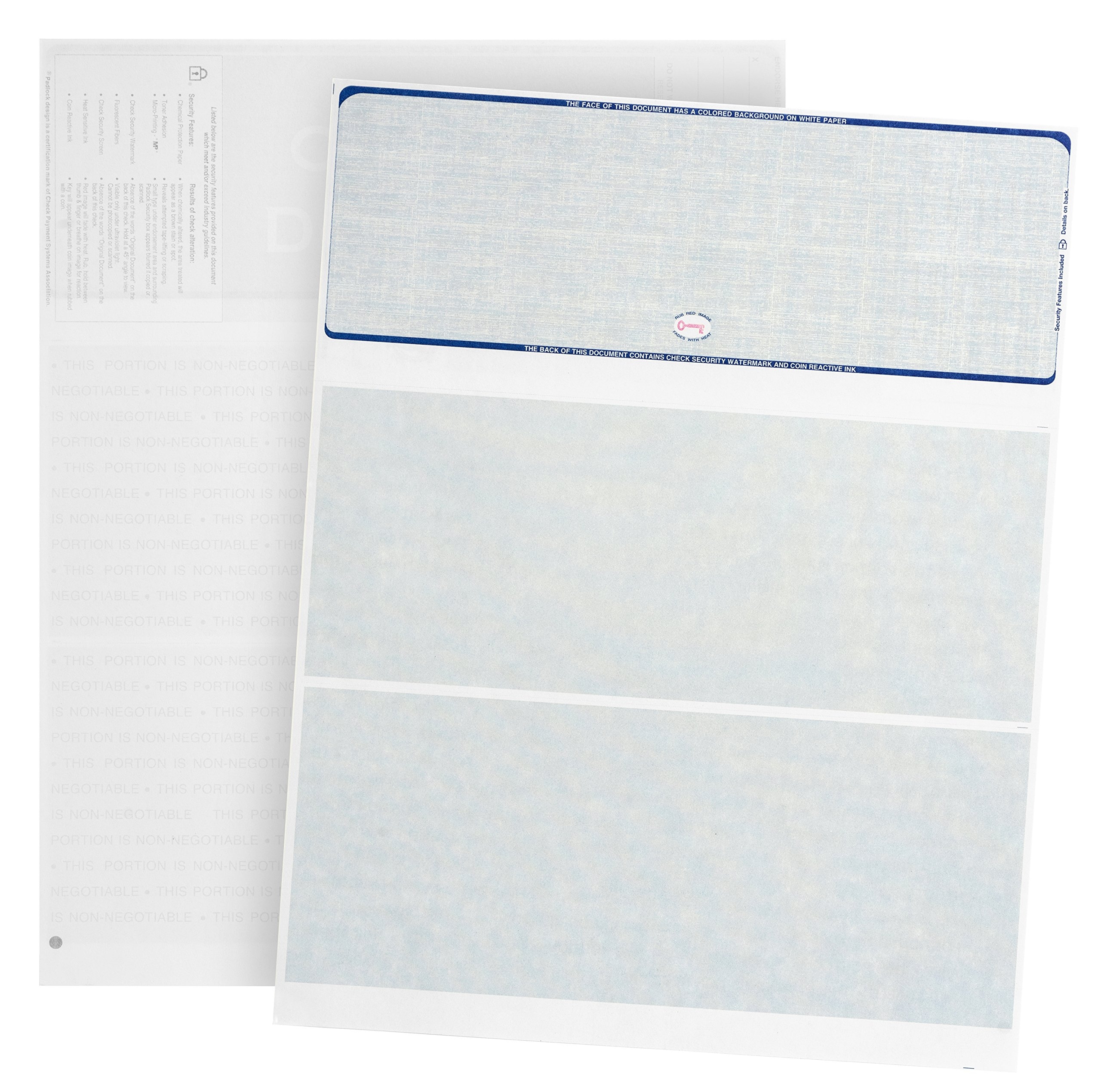 Amazon 500 Blank Check Stock Designed For Secure Computer 