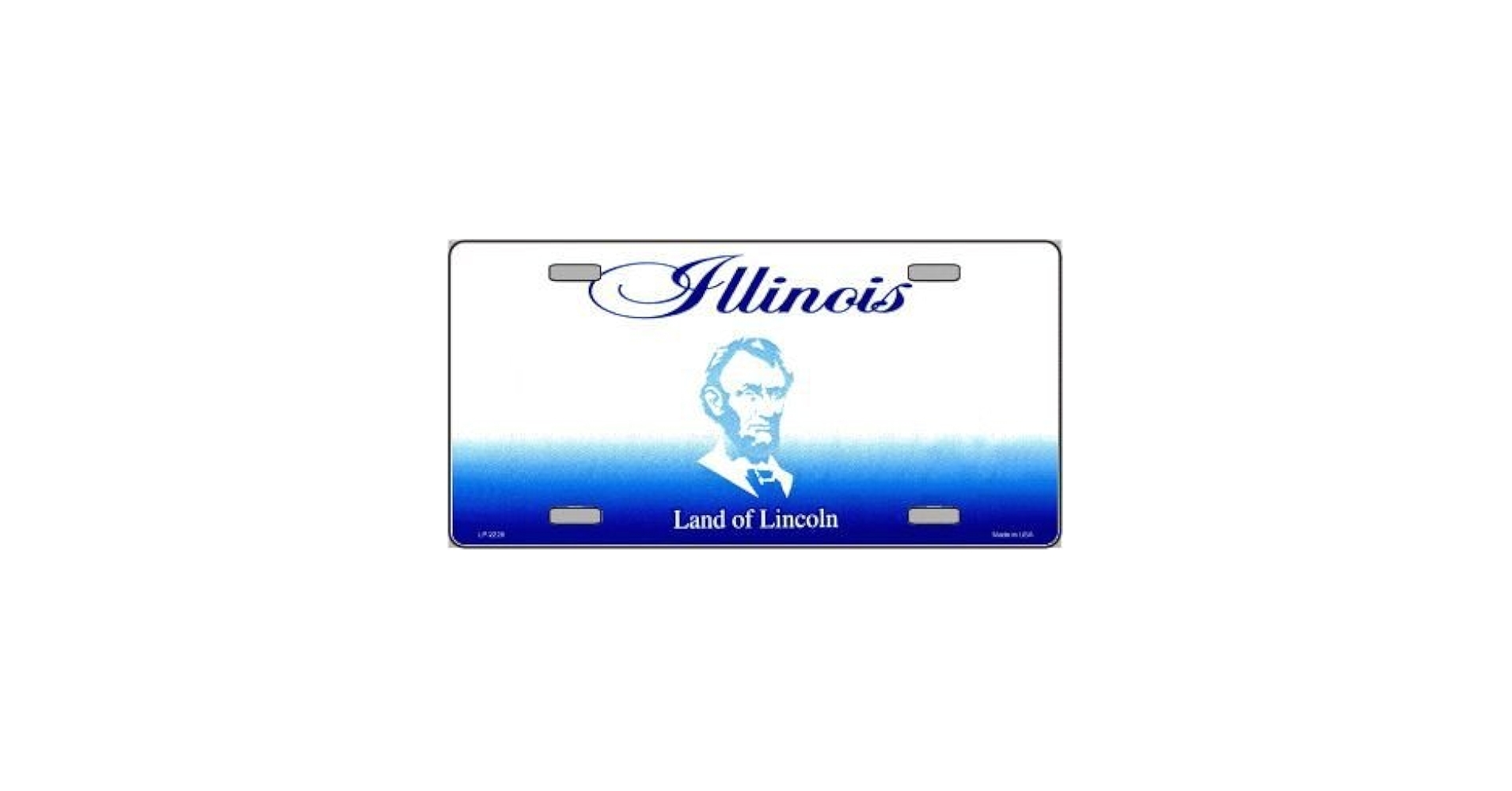 Amazon Illinois Novelty State Blank Metal License Plate LP 2228