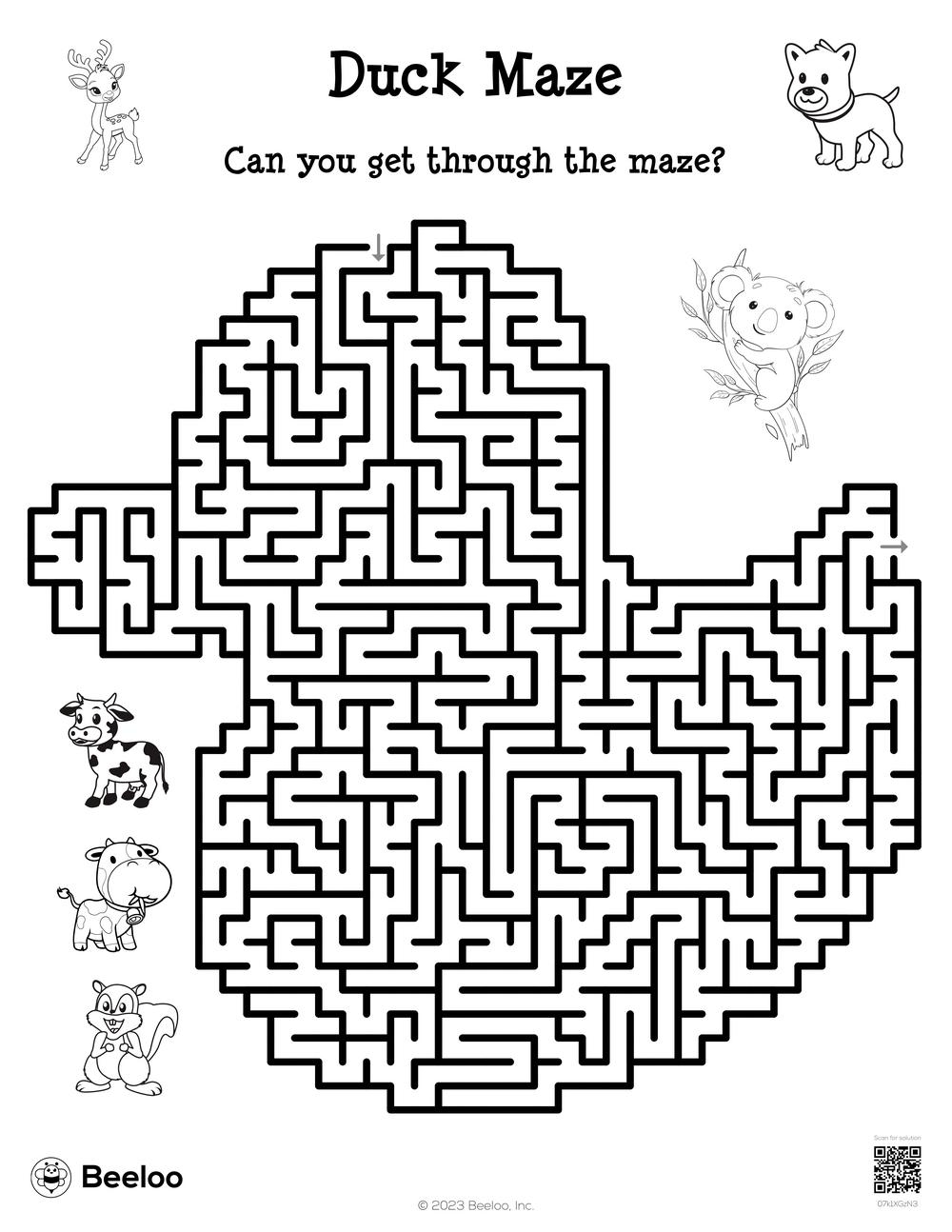 Kids Maze Printable