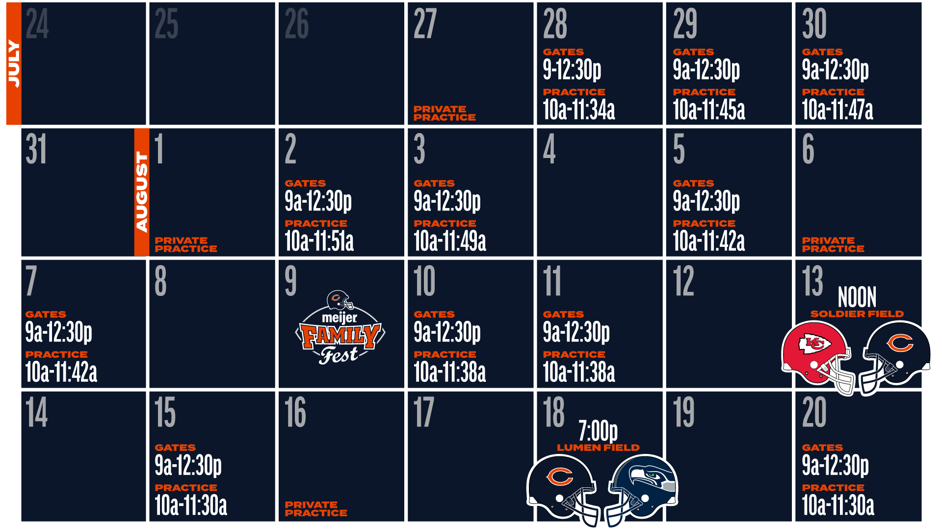 Bears To Host 2022 Training Camp In July