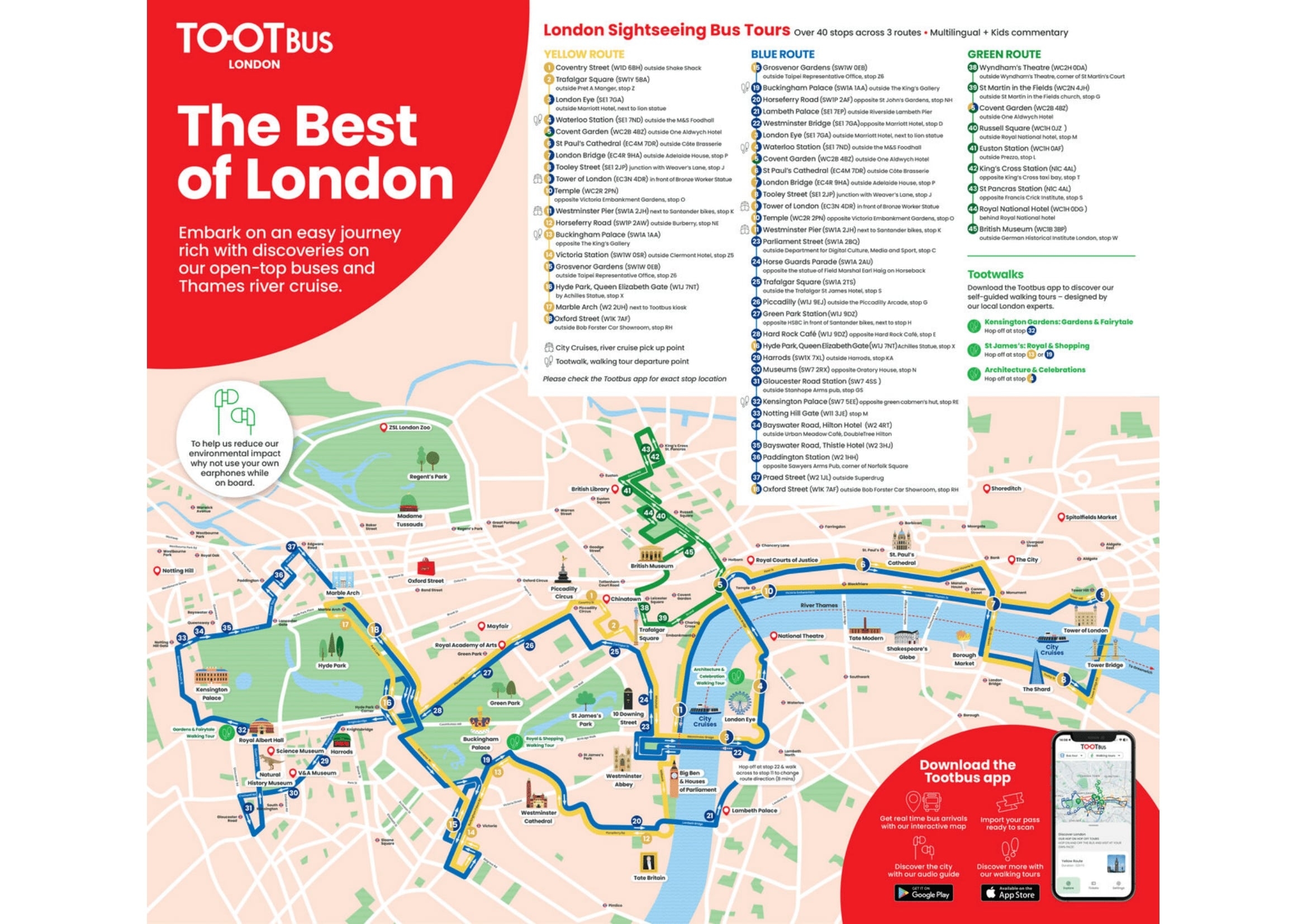 Printable Hop On Hop Off London Map