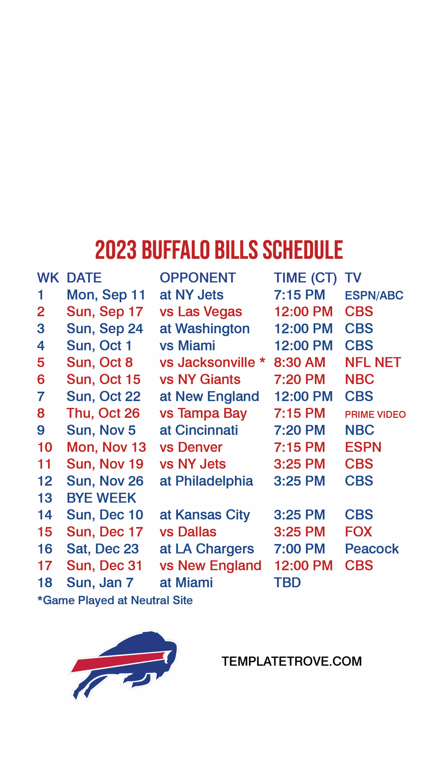 Bill Calendar Buffalo Bills 2024 Season Schedule T Shirt Buffalo 