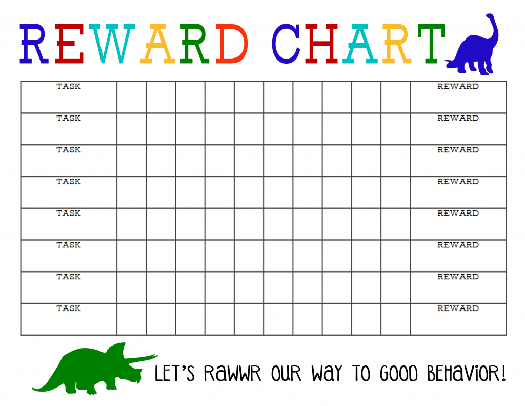reward chart for kids printable