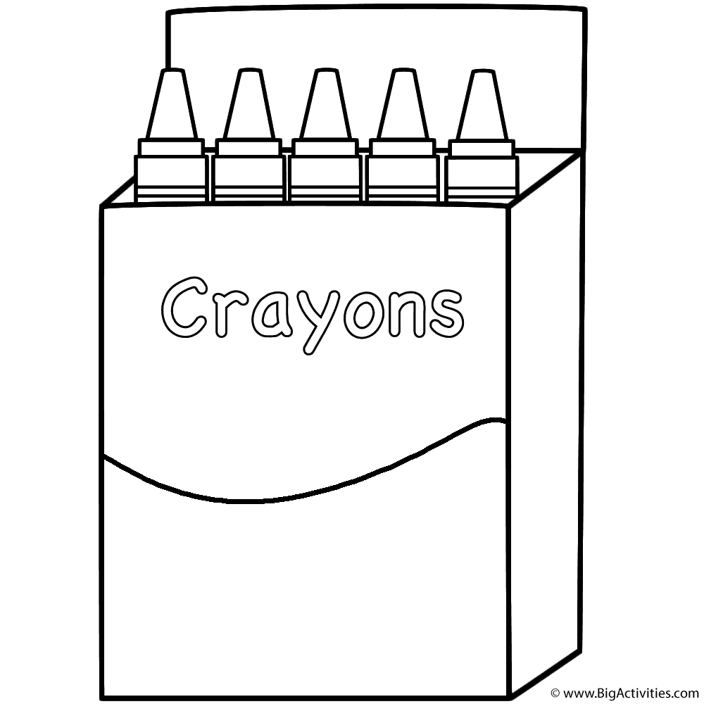 Free Printable Crayon Coloring Pages