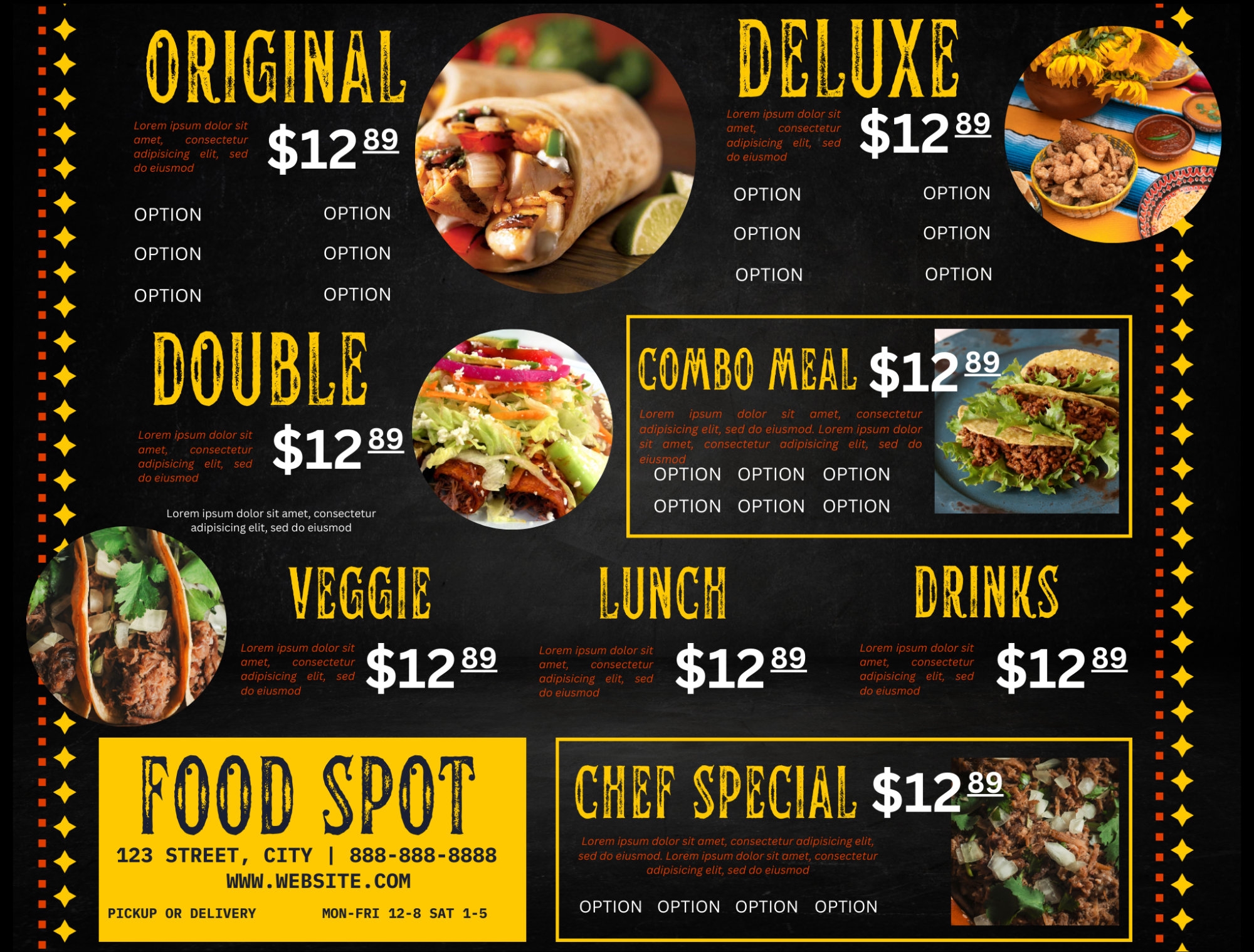 qdoba menu printable