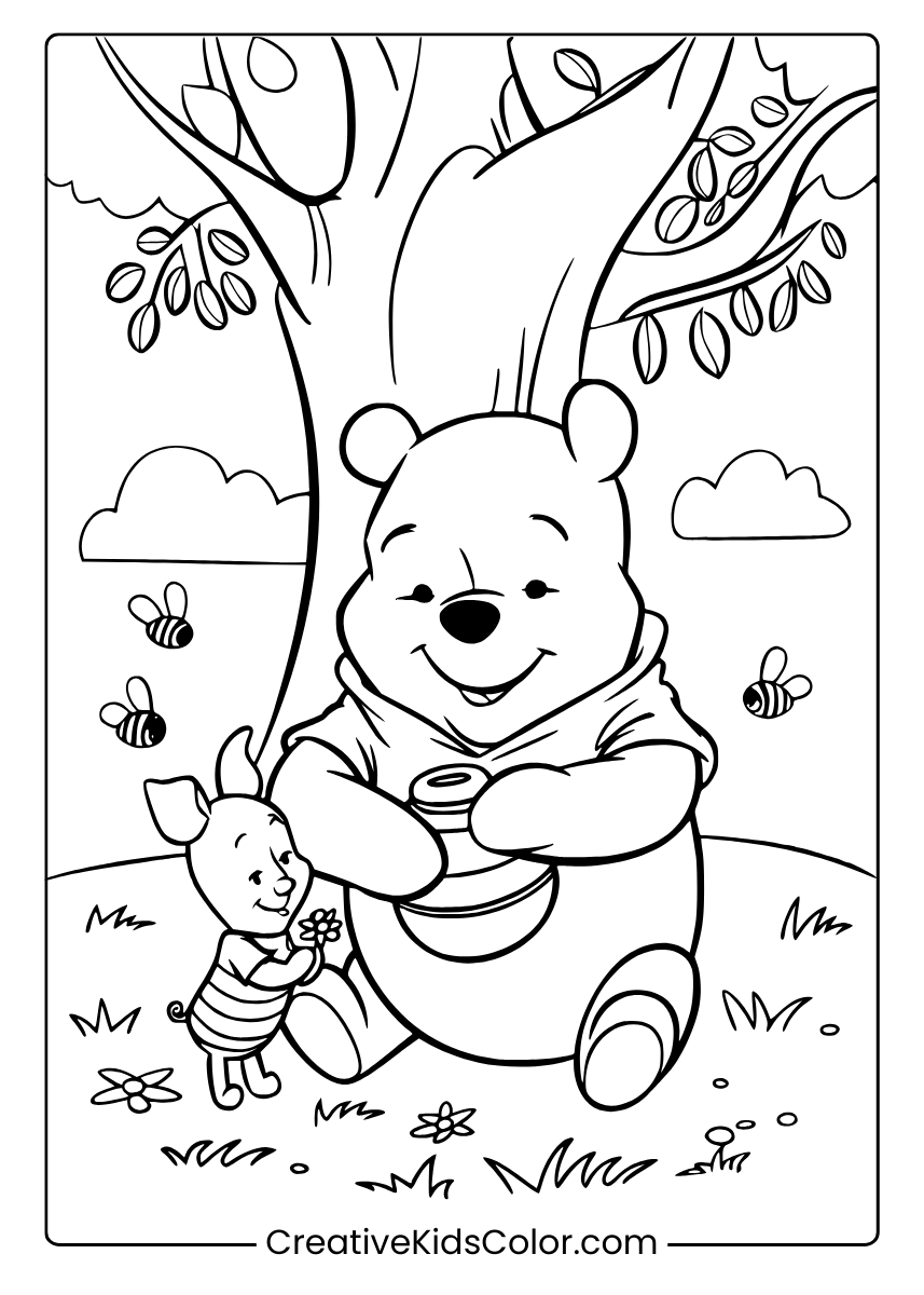 Printable Cartoon Colouring Pages