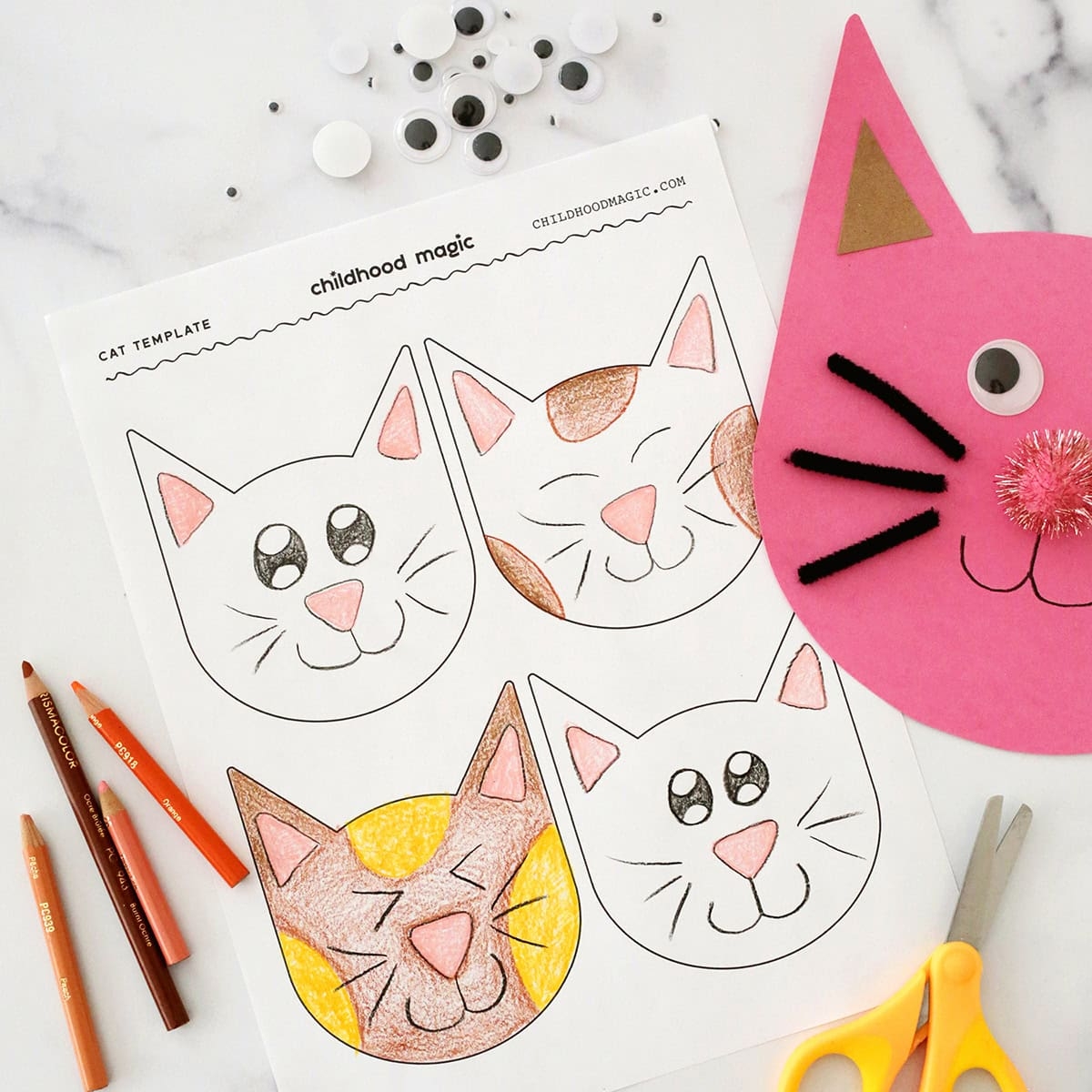 cat cut out printable