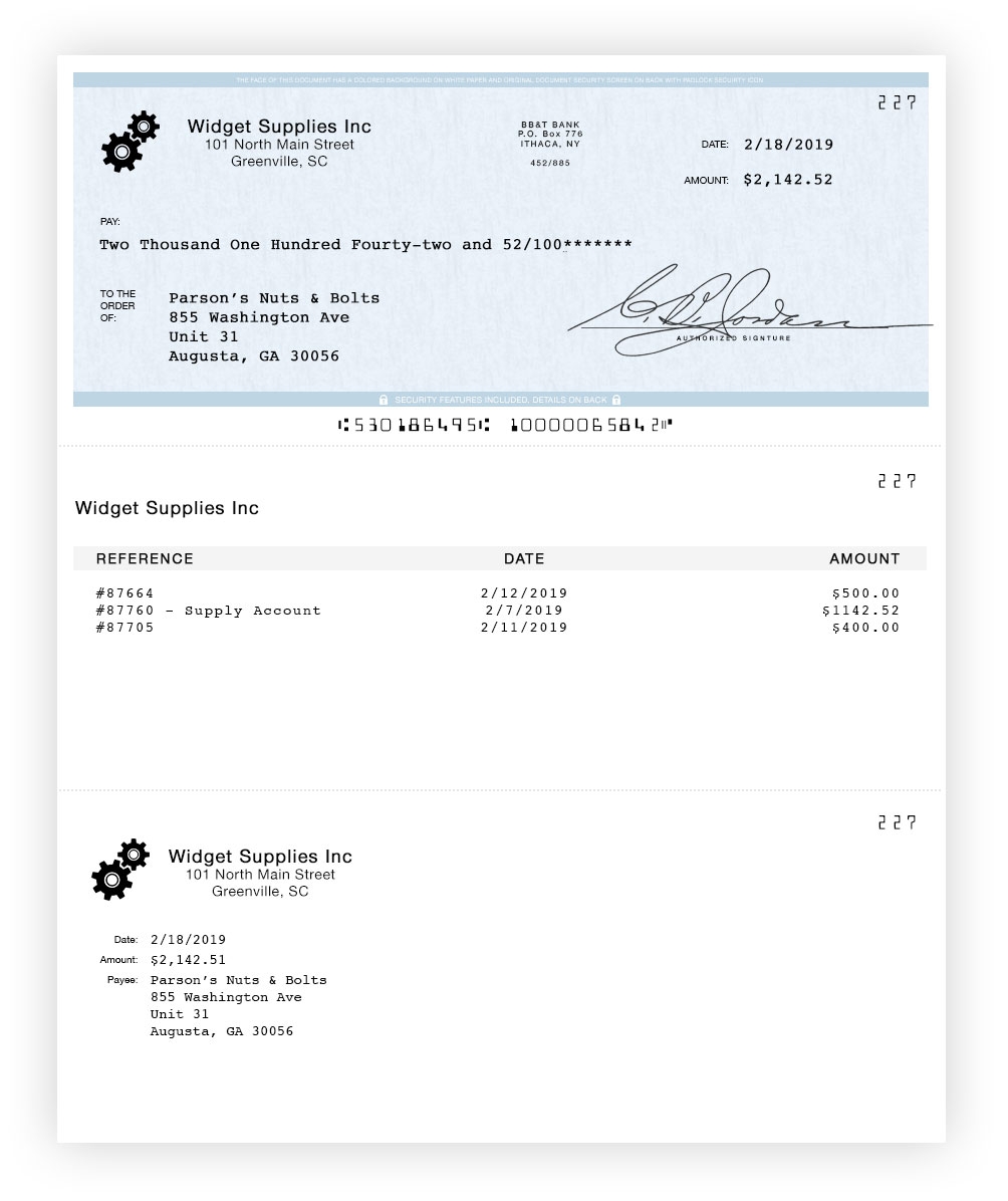Printable Checks For Business
