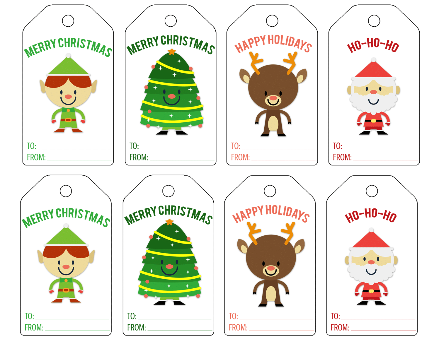 Christmas Printable Gift Tags Printable Party Favors