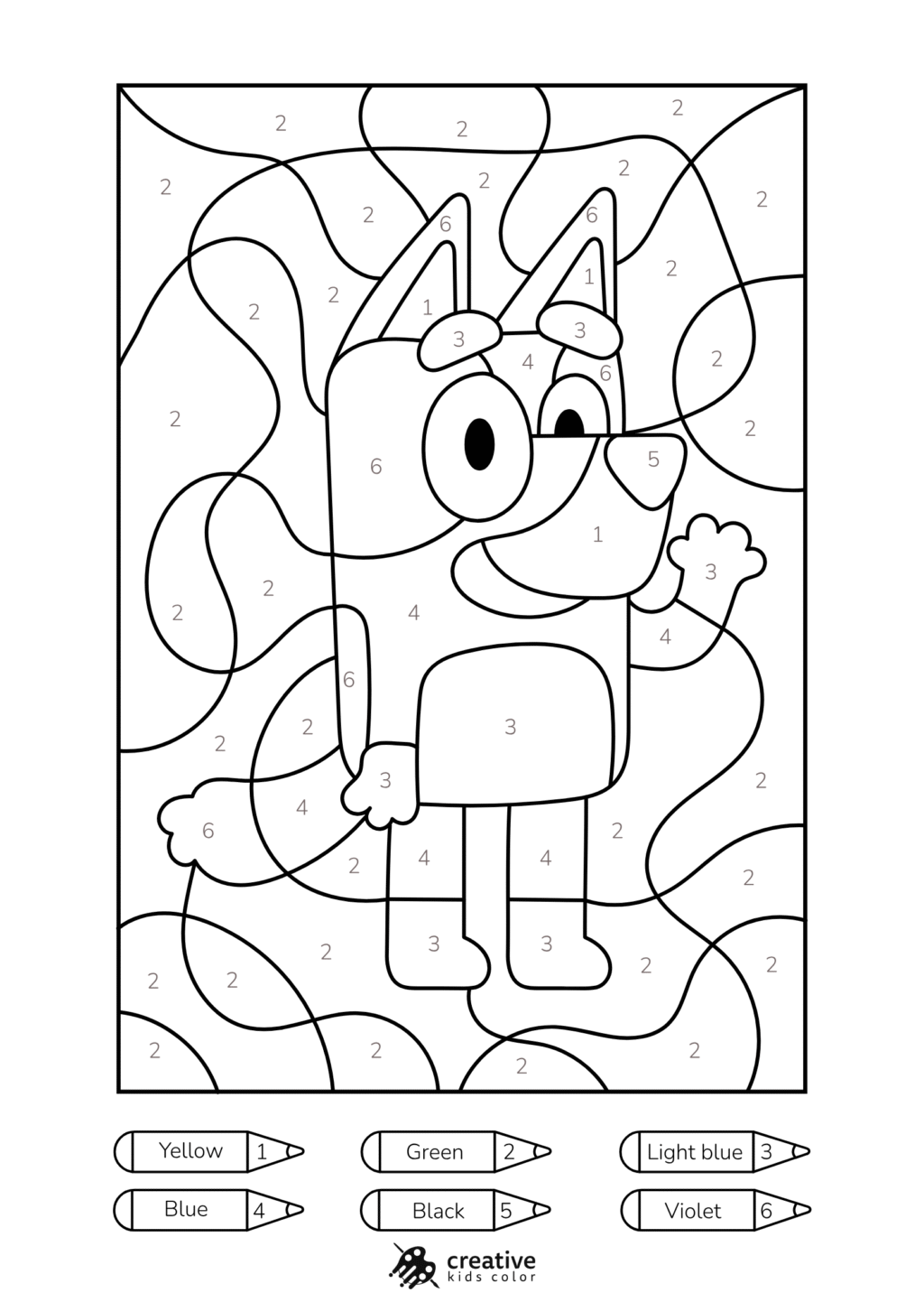 Printable Color By Number For Kids