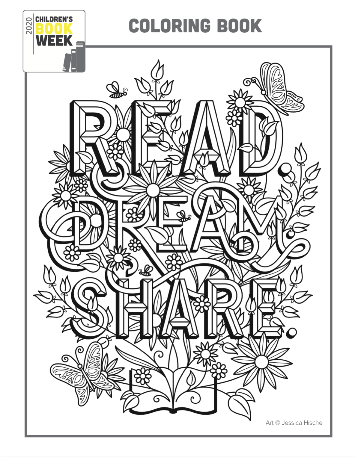 Printable Book Coloring Pages