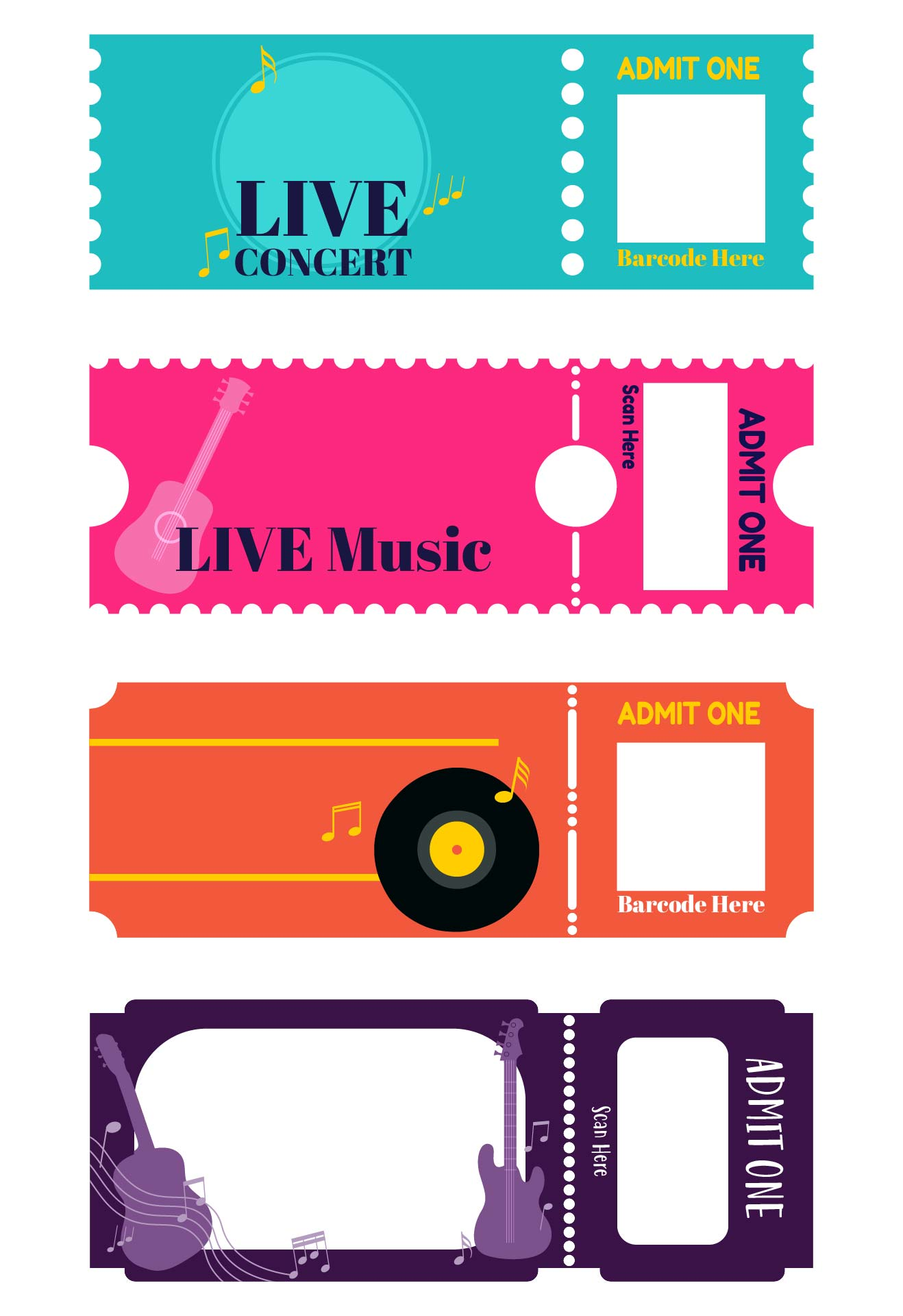 Concert Ticket Template Free