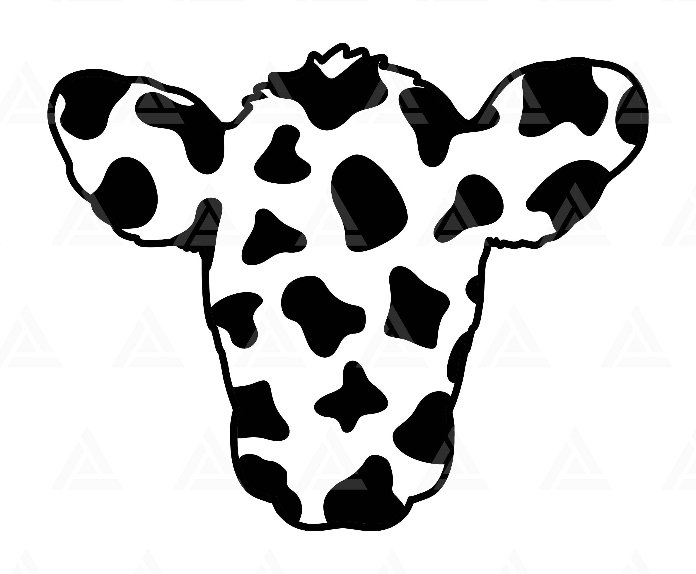 Cow Head Svg Cow Print Svg Cow Spots Pattern Animal Print Pattern Farmhouse Svg Cut File Cricut Png Pdf Eps Vector Stencil Vinyl 