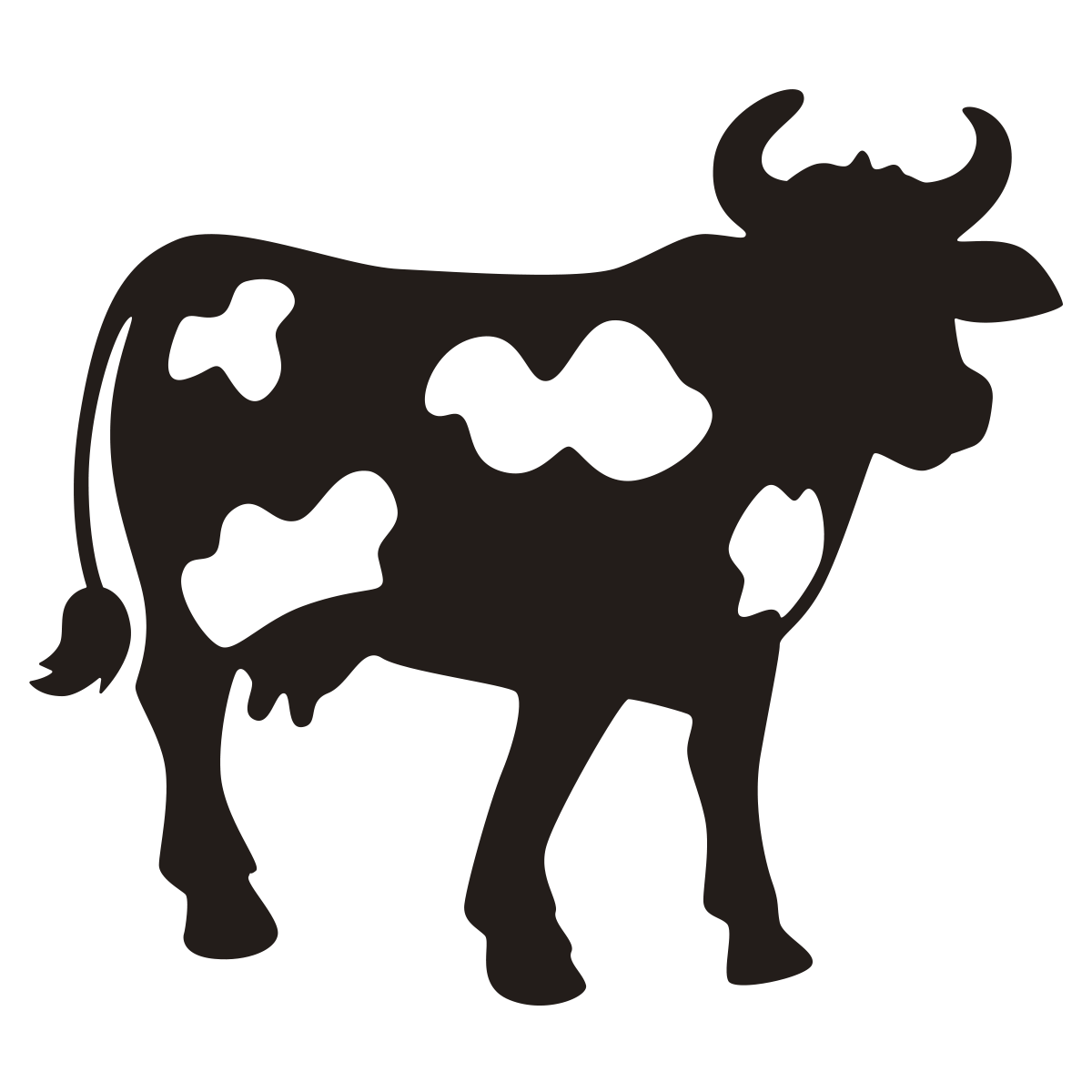 Cow Silhouette D 366609 Regular Cut