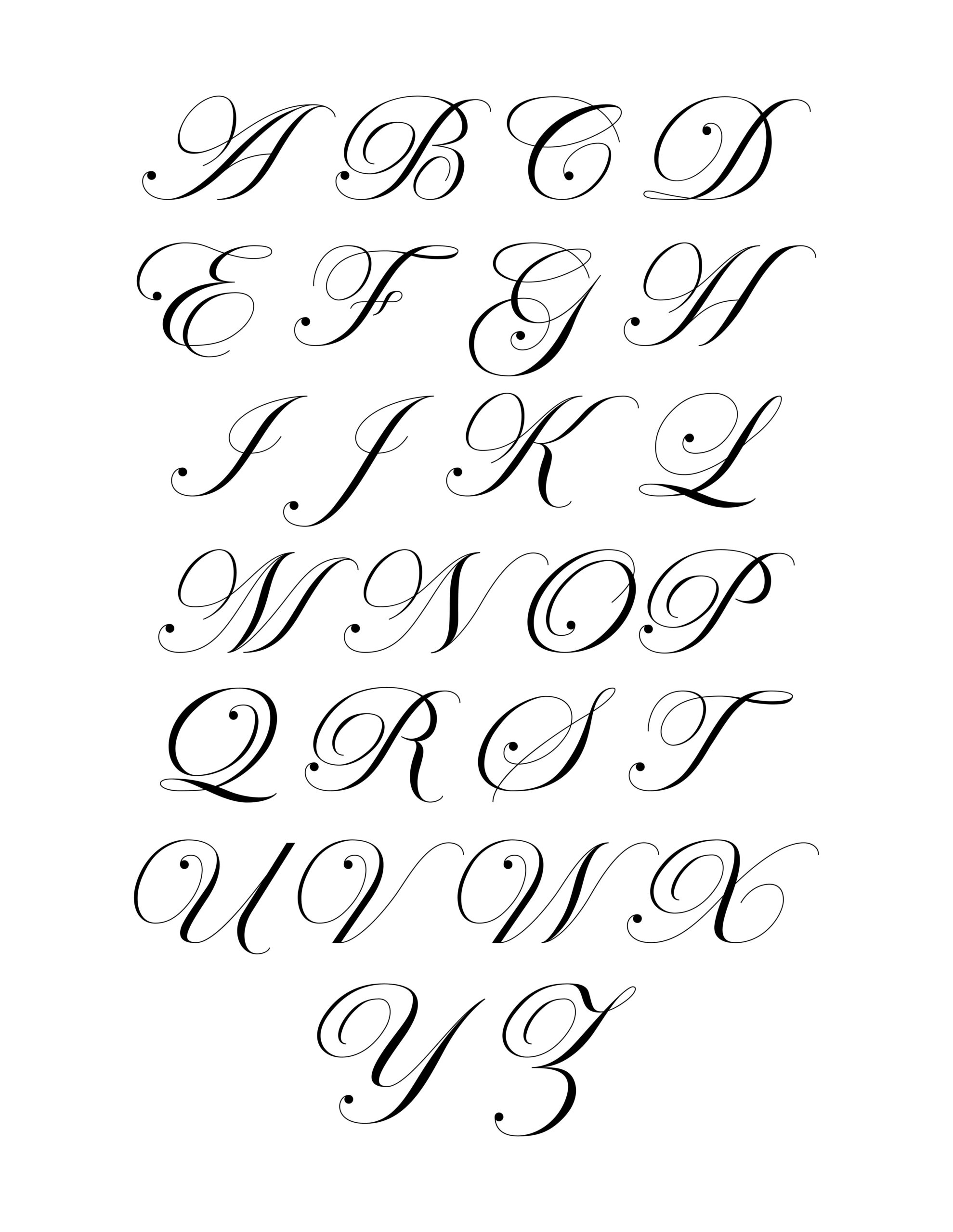 Fancy Printable Letters