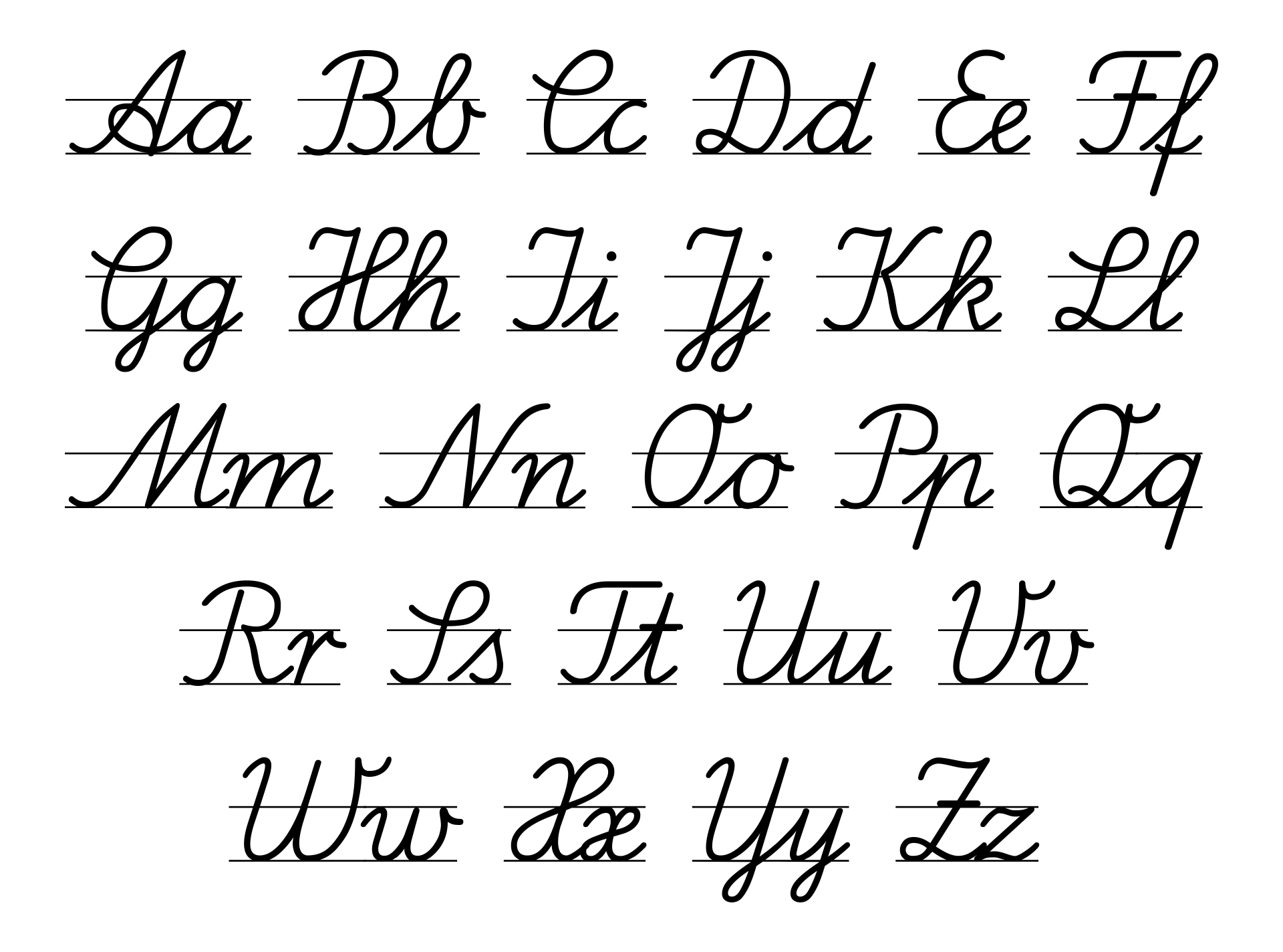 Cursive Lower Case Letters 20 Free PDF Printables Printablee