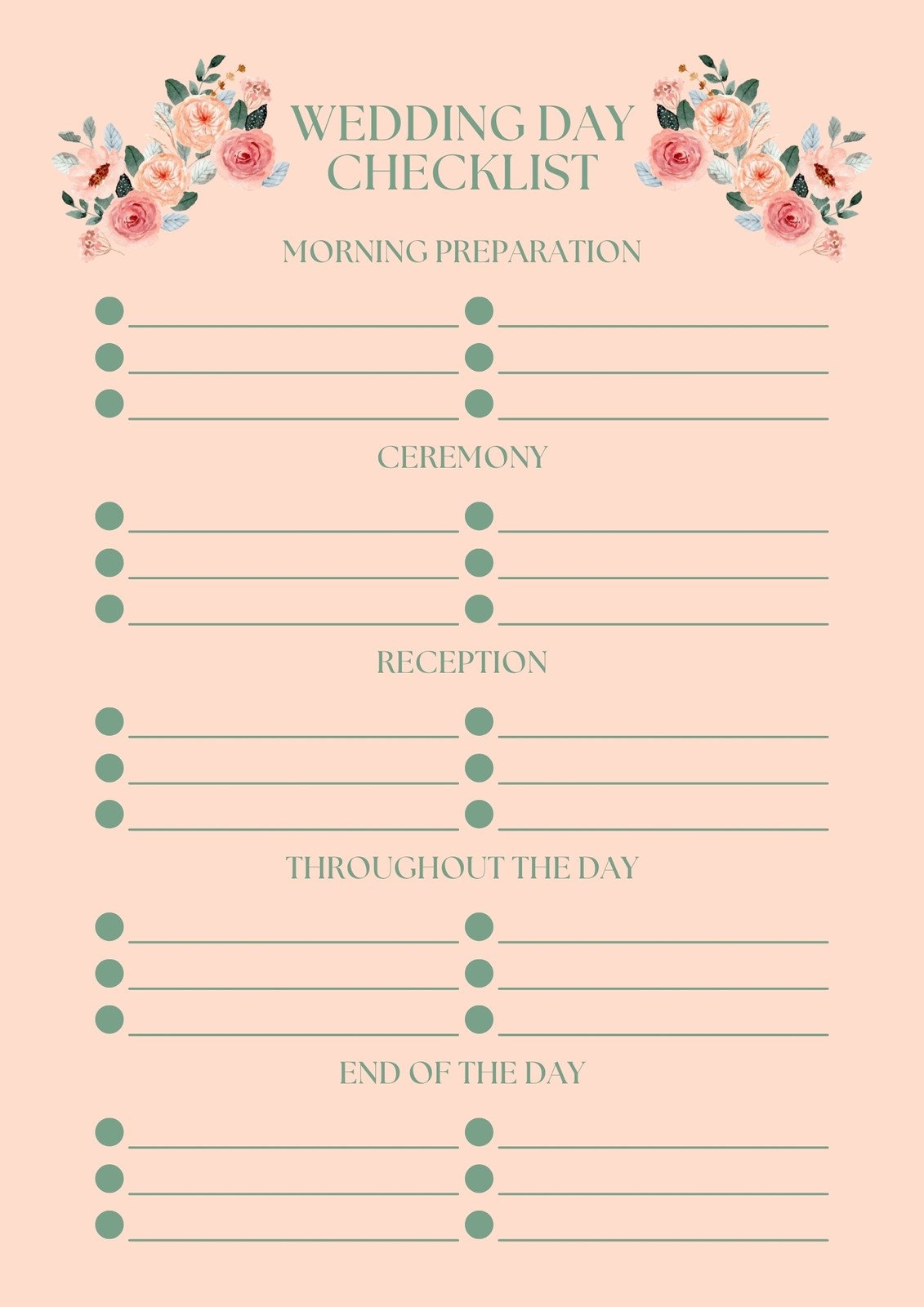 free printable wedding planner
