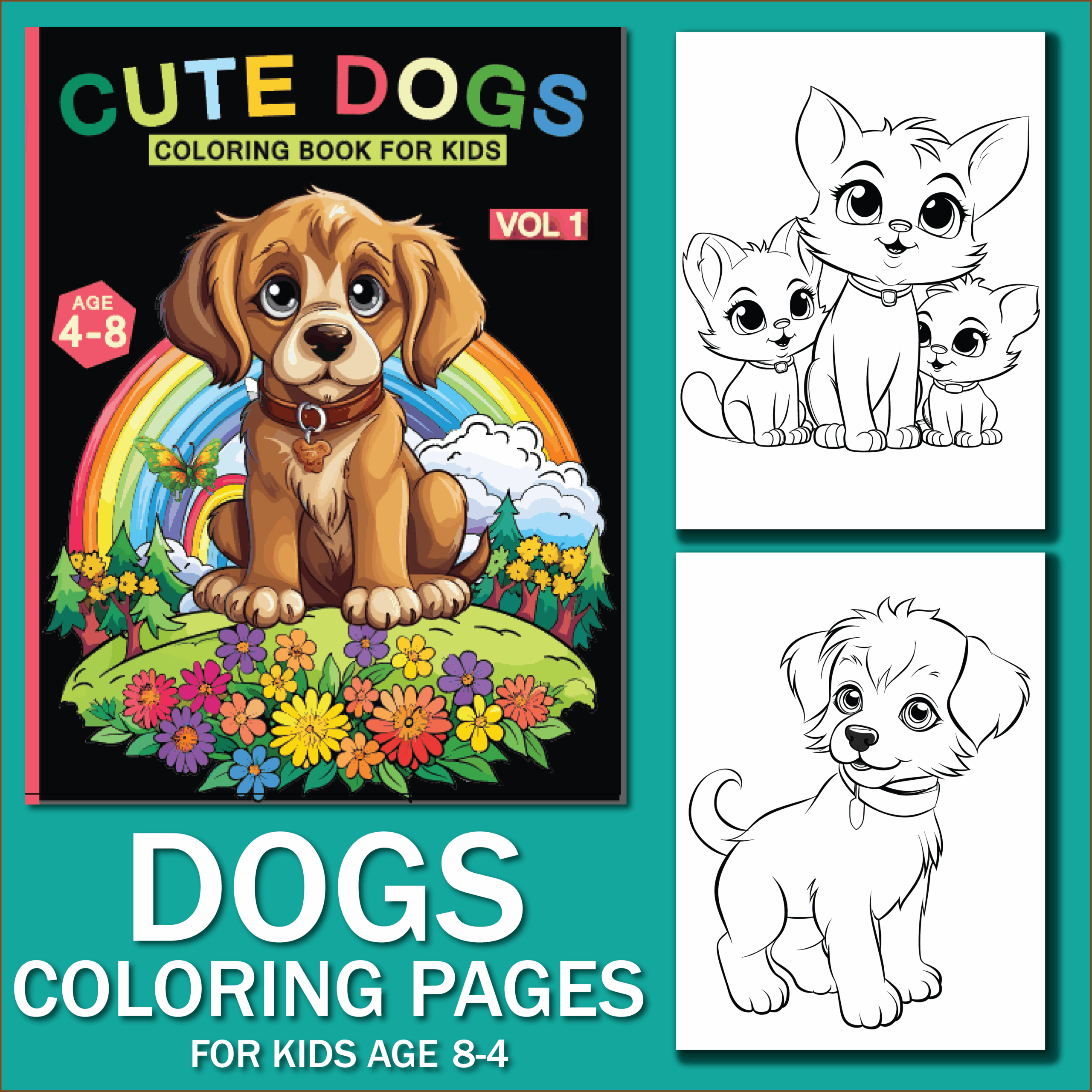 Printable Dogs Coloring Pages