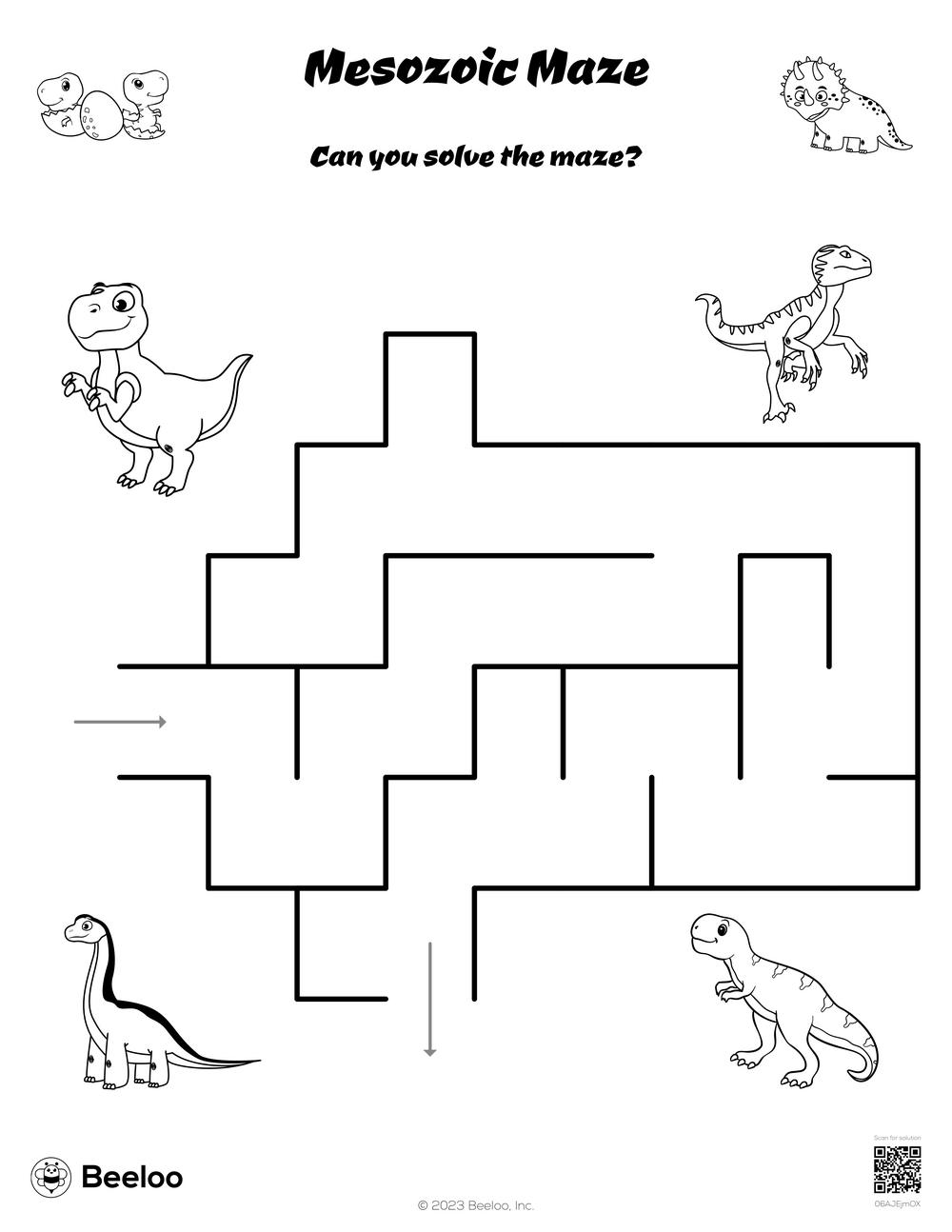 maze printable easy