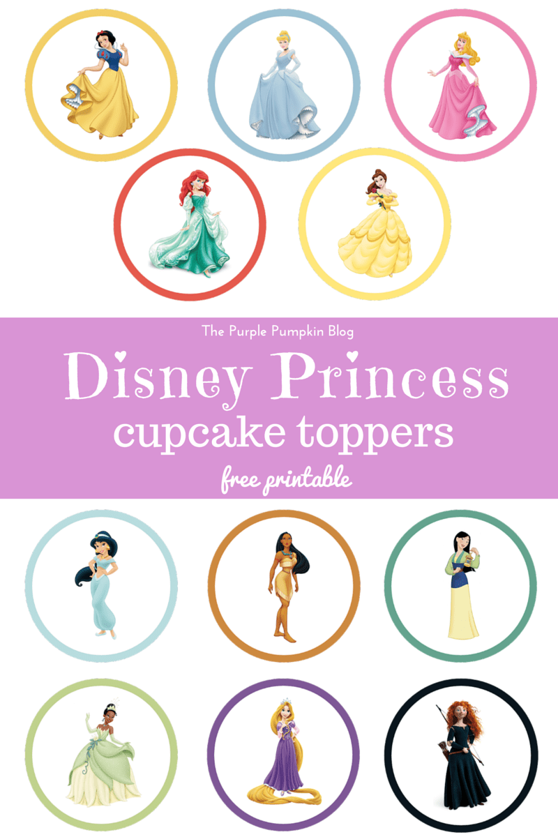 Disney Princess Cupcake Toppers