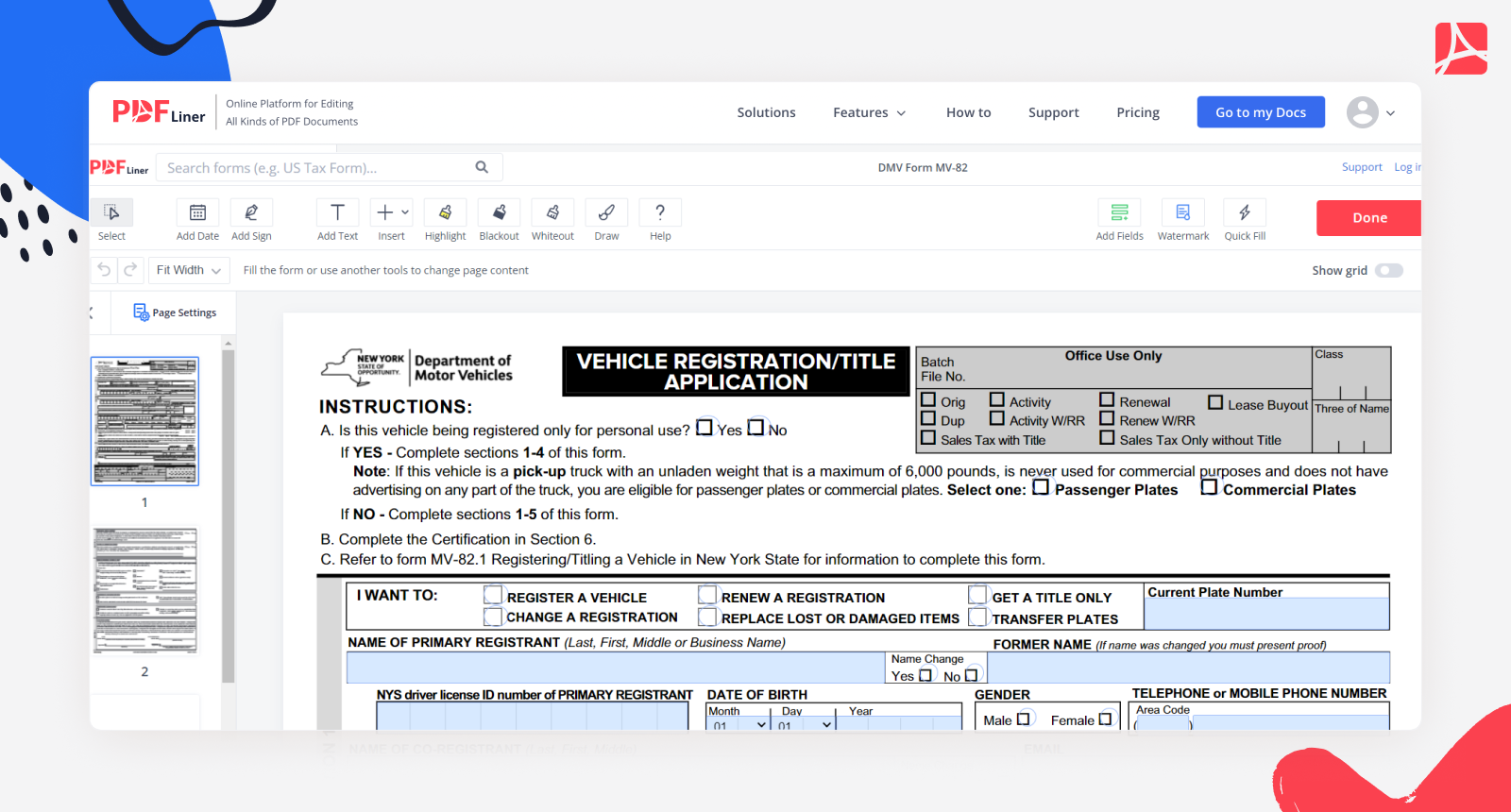 Mv 82 Form Printable