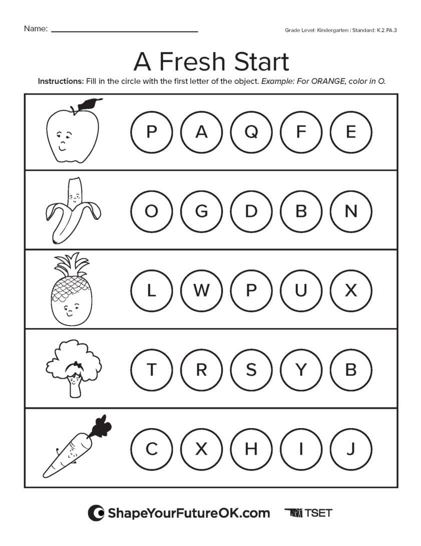 kids printable activities