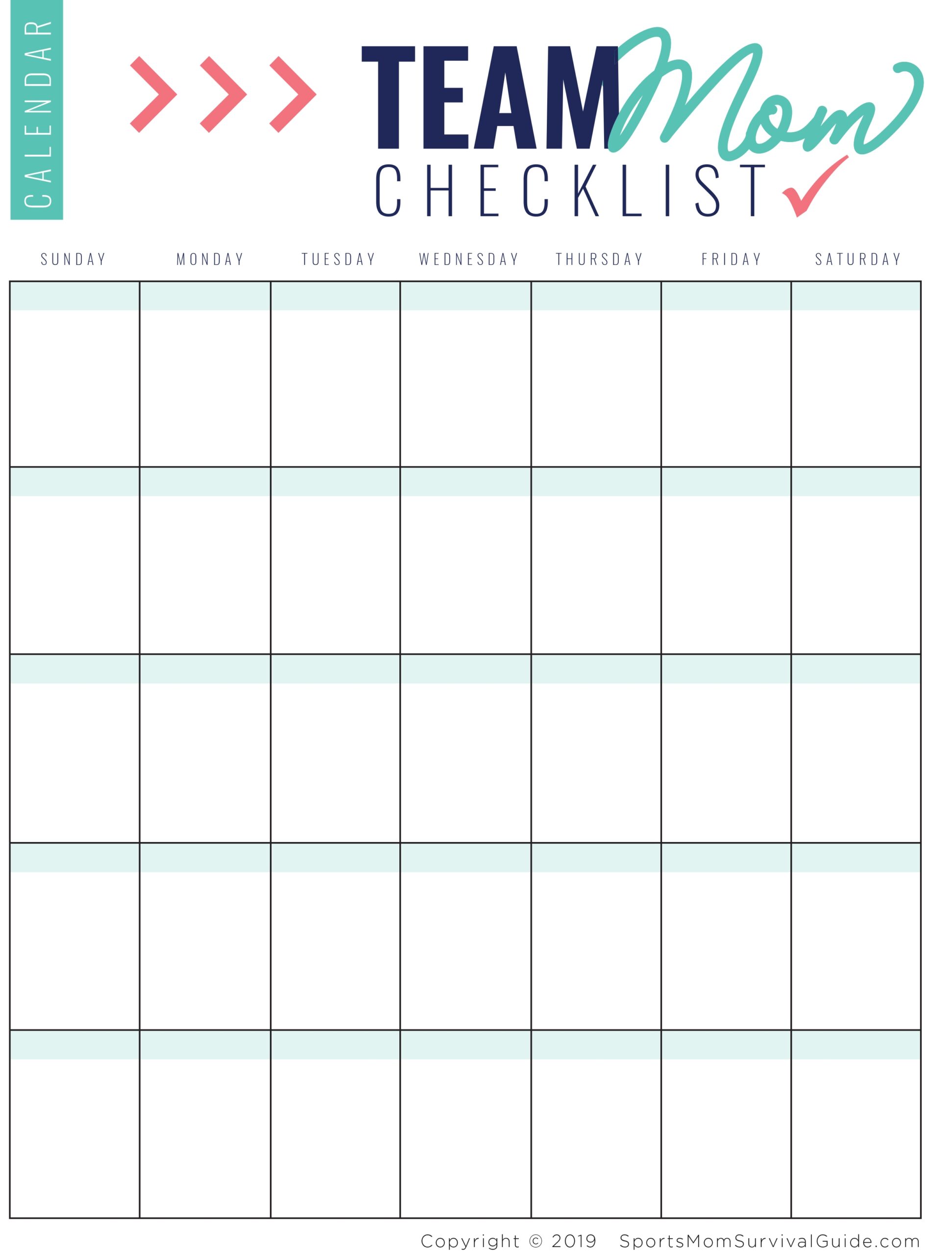 printable team schedules