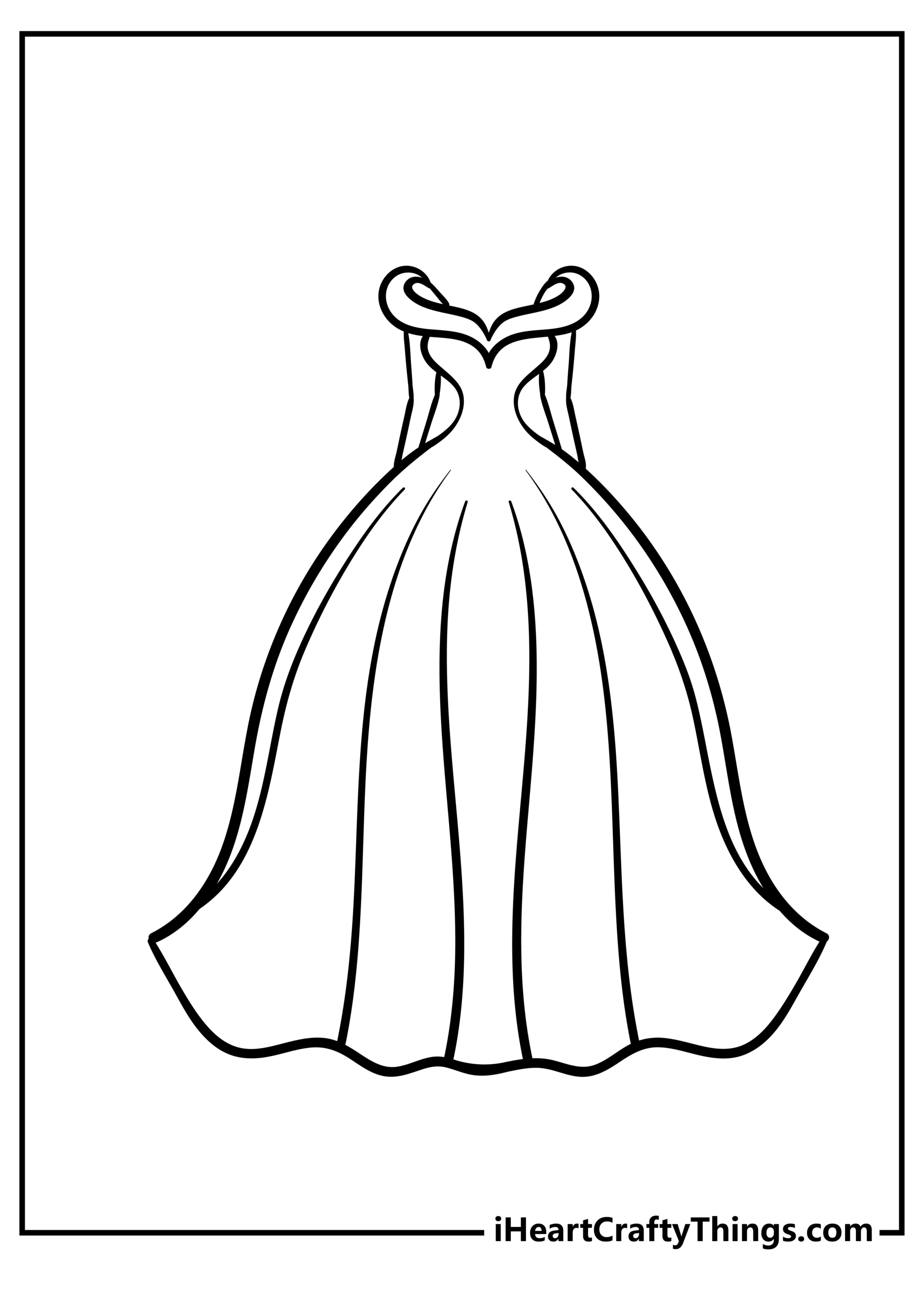Dress Coloring Pages 2025