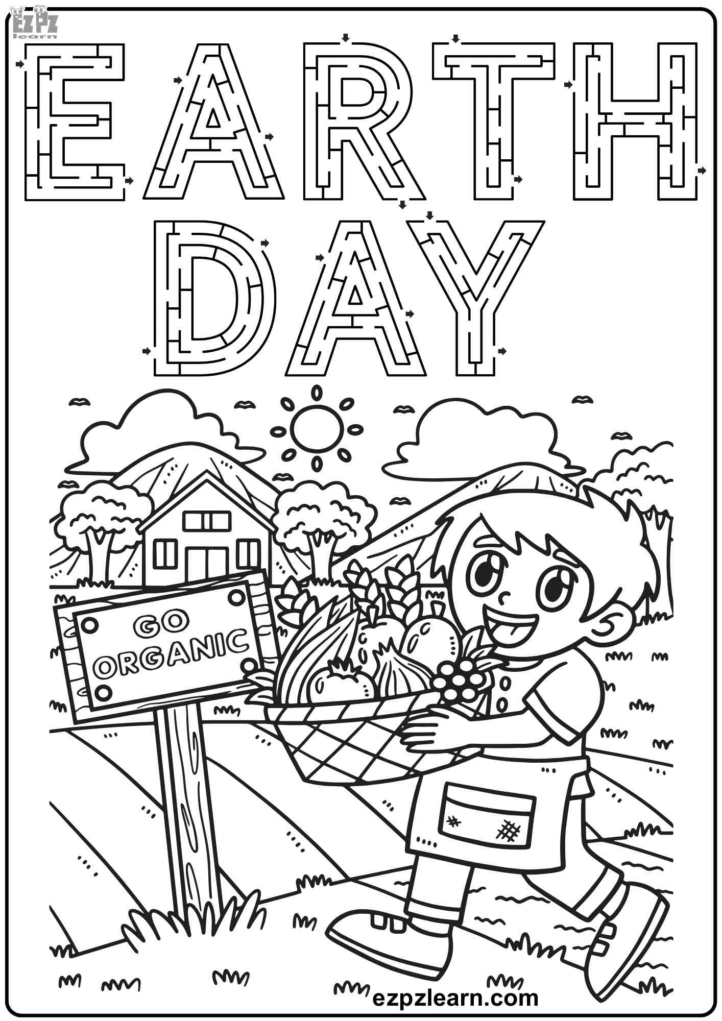 printable earth day coloring pages