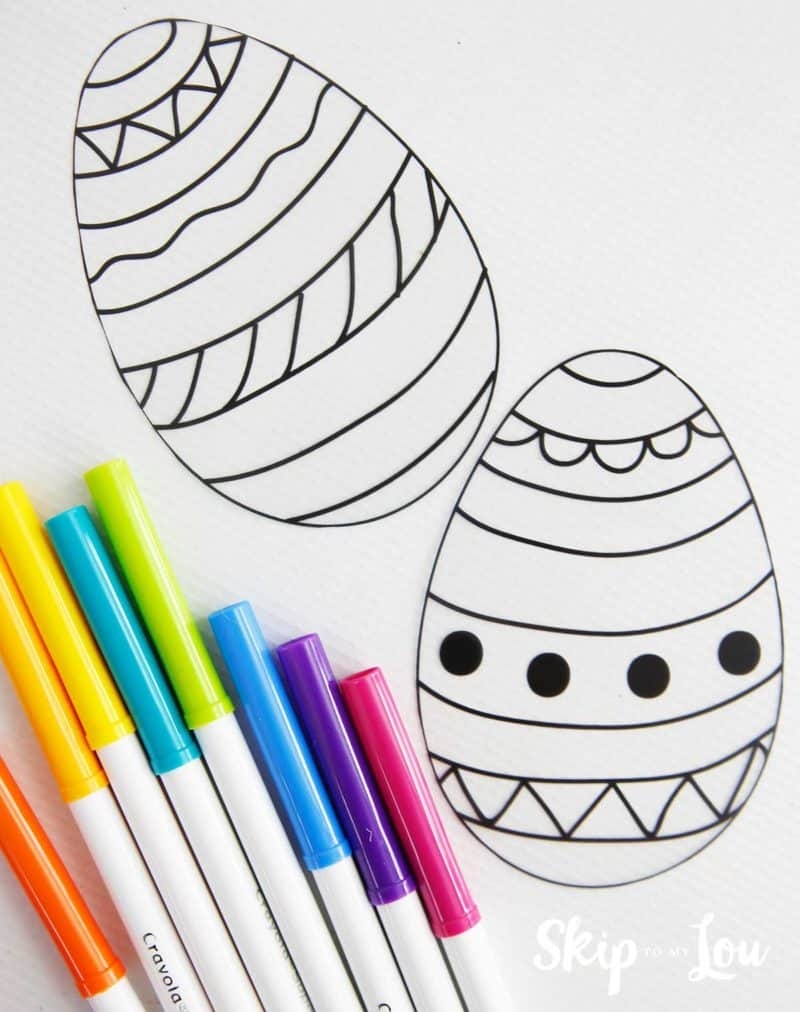 Easter Egg Templates With Pictures For FUN Easter Crafts Skip To My Lou