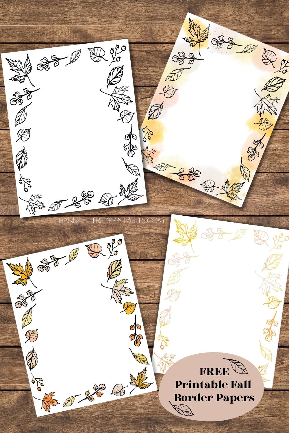 free printable paper with borders