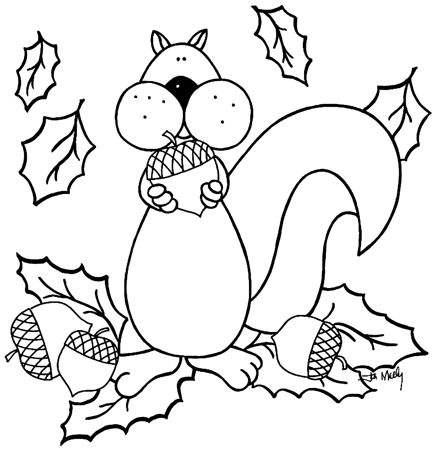 free printable fall color pages