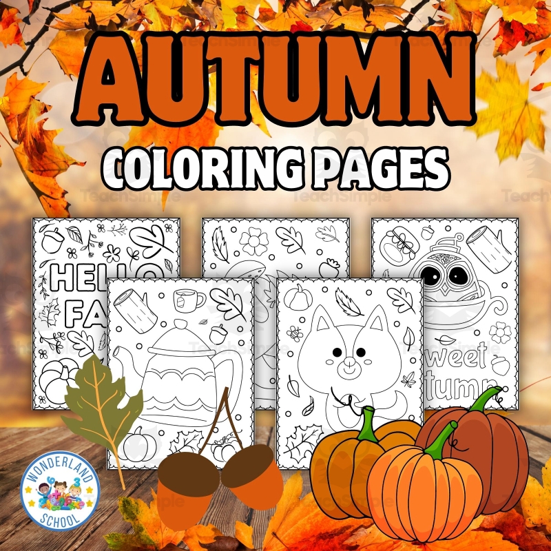 fall coloring sheets printable