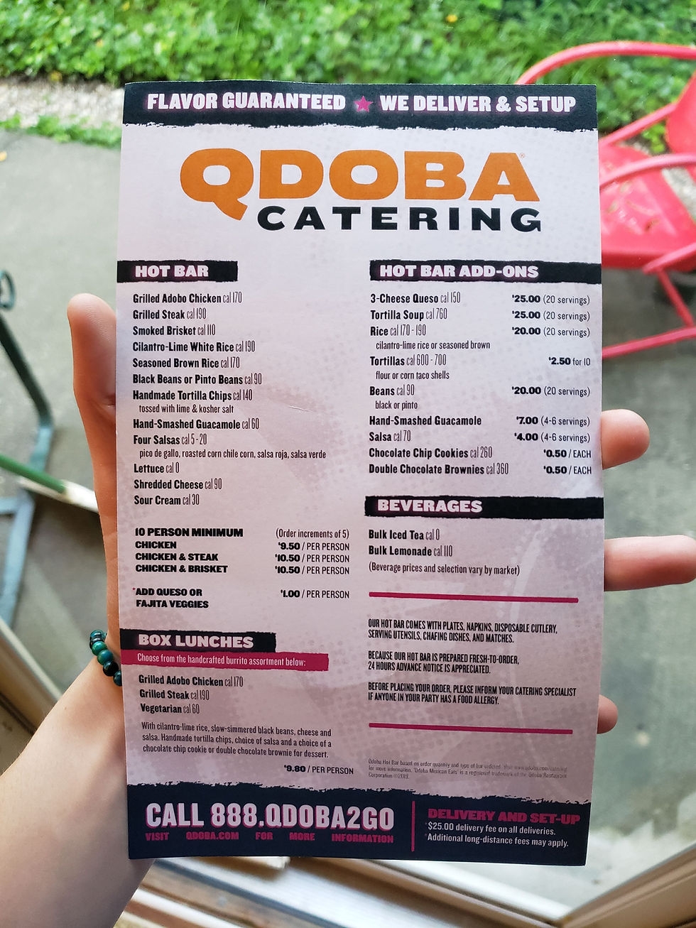 Family Dinner With Qdoba Catering Worksheets Library