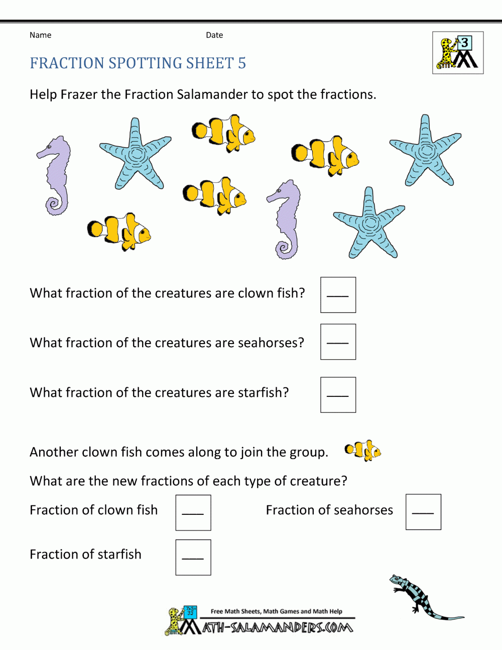 fractions worksheets printable fractions worksheets printable