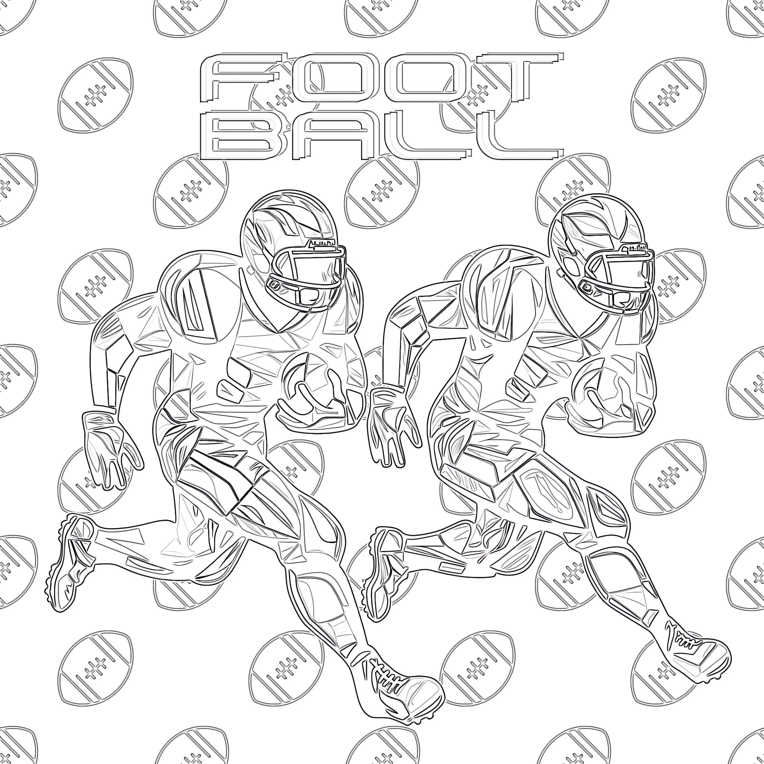 free football printable coloring pages