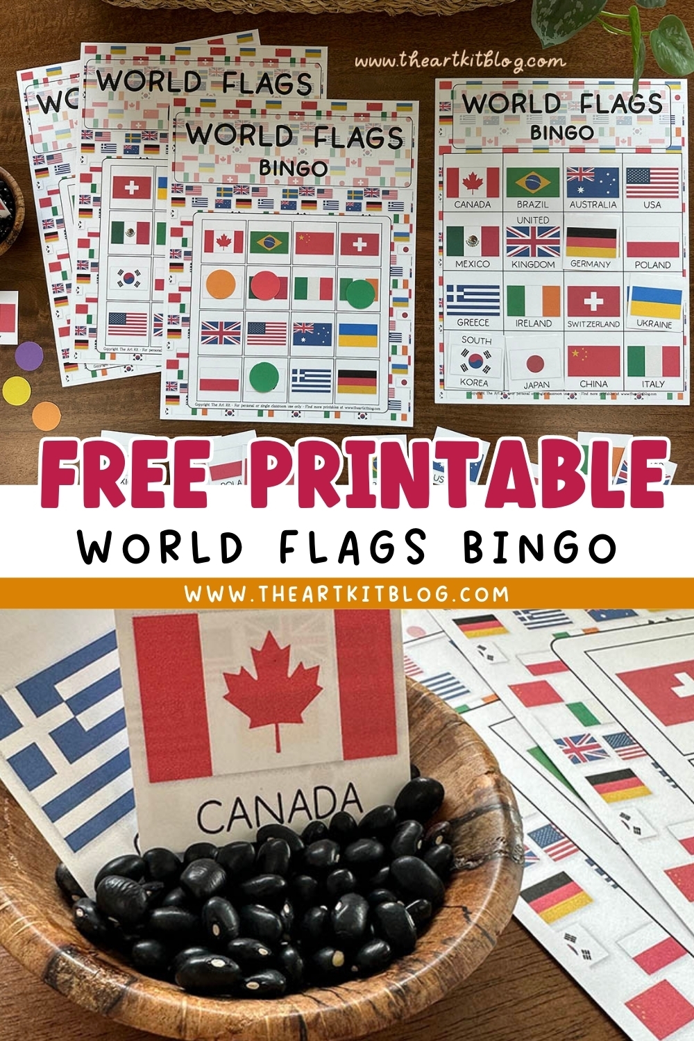 world flags printable