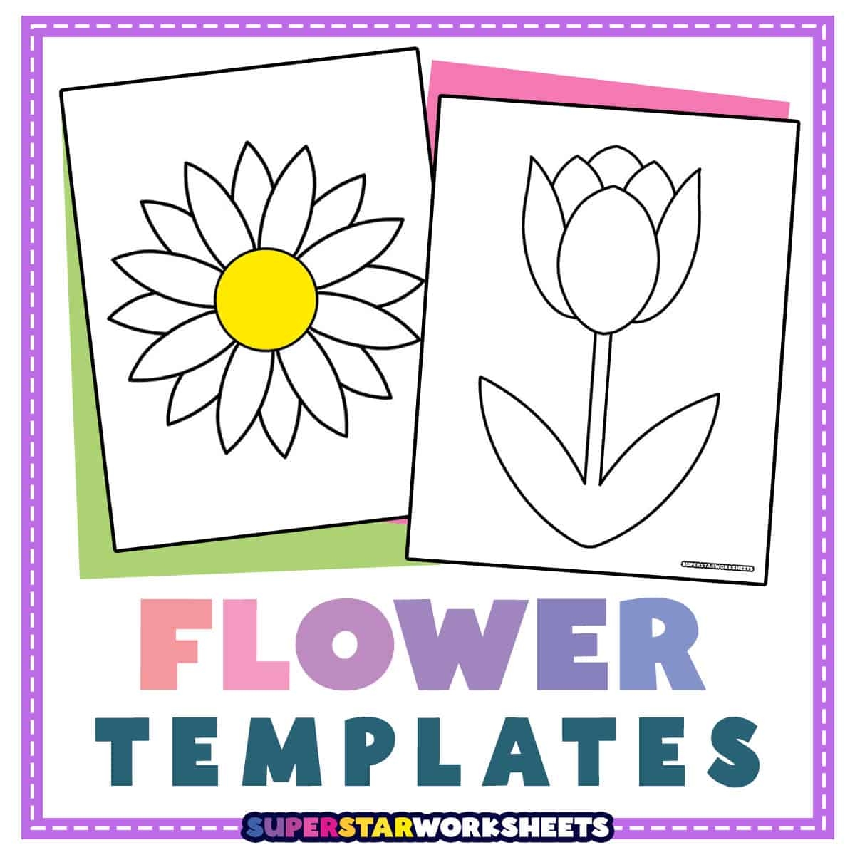 free printable flower templates