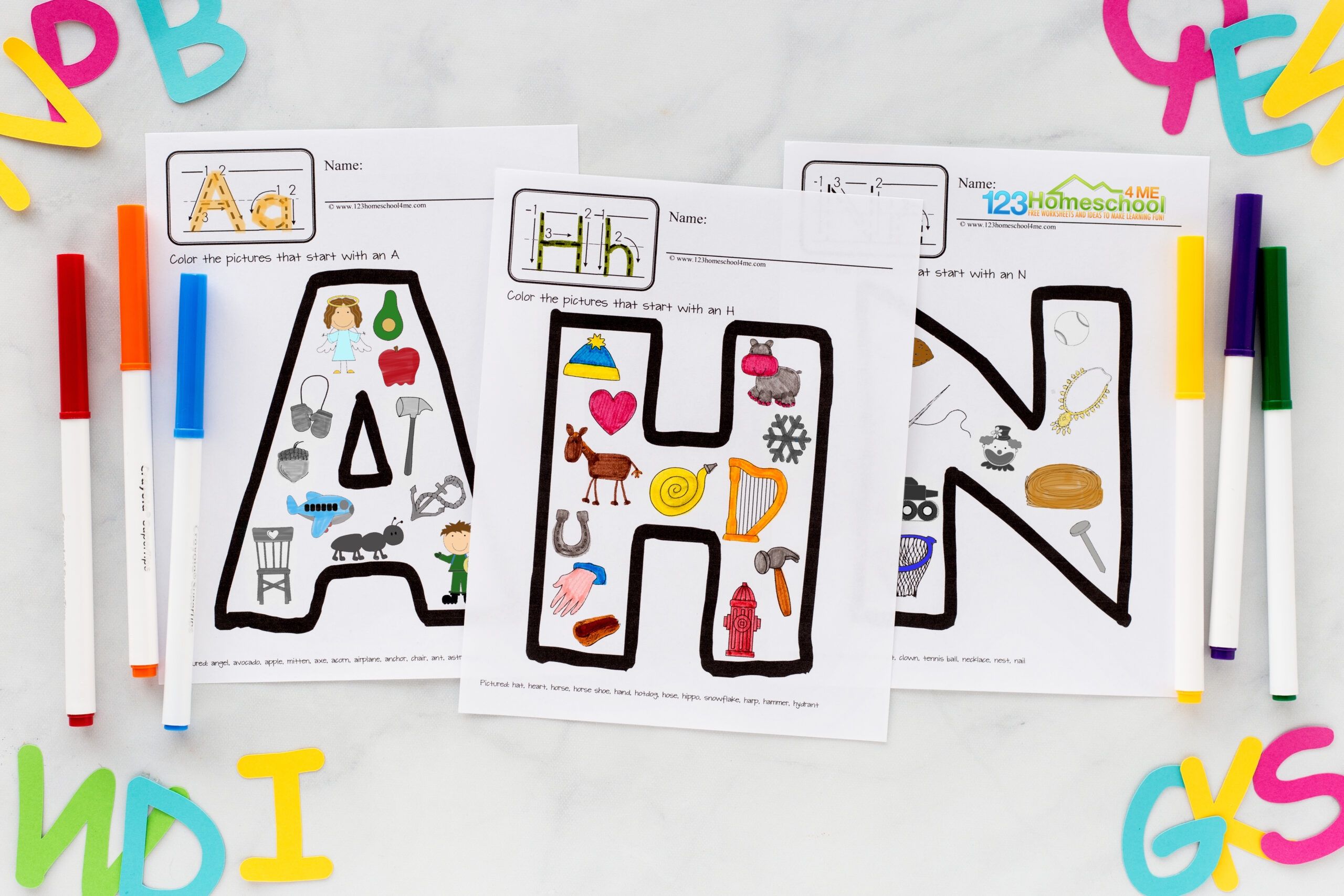 FREE ABC Phonics Letter Coloring Pages Alphabet Printables For Kids