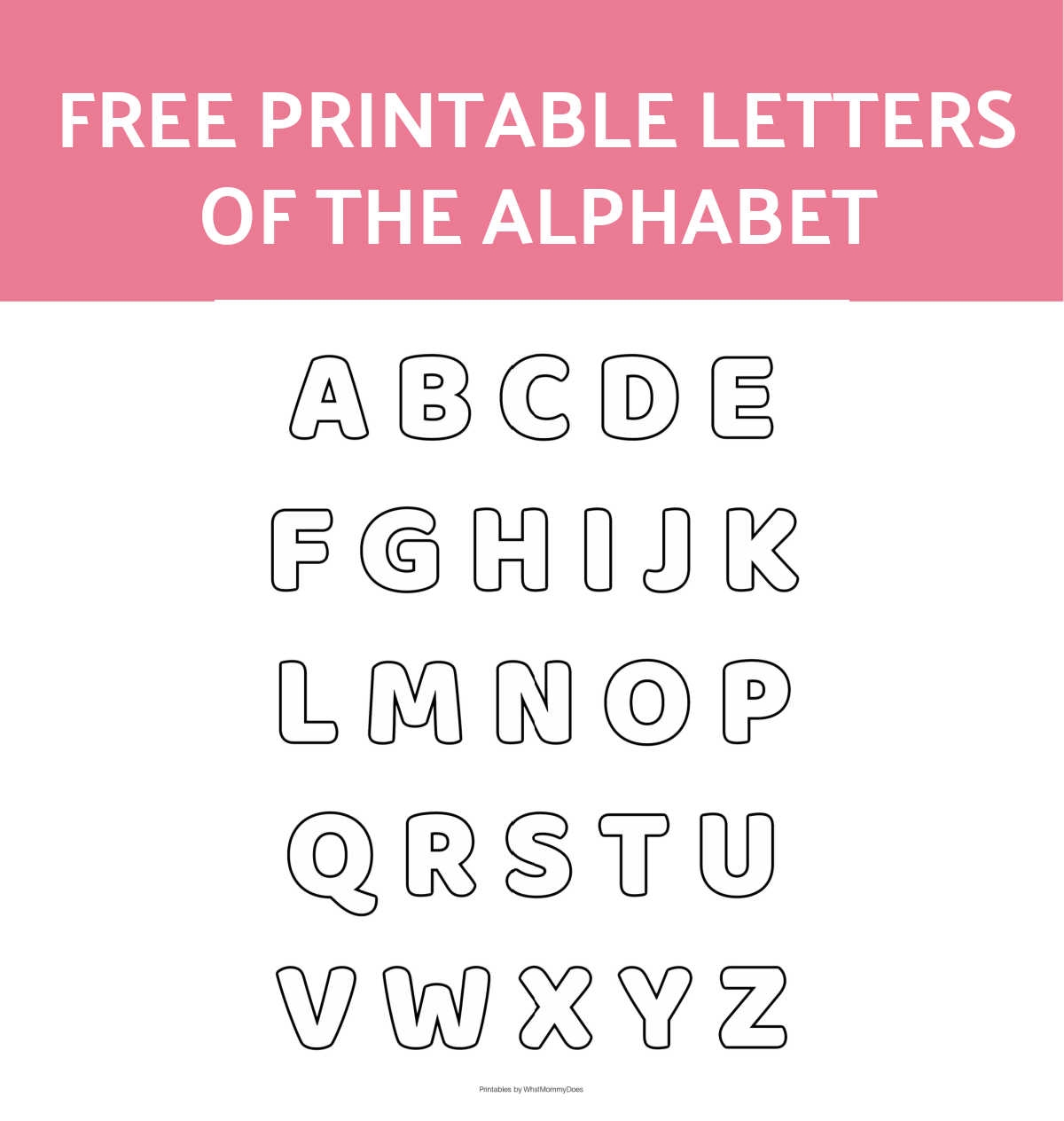 Free Alphabet Printables Letters Worksheets Stencils U0026 ABC Worksheets Library