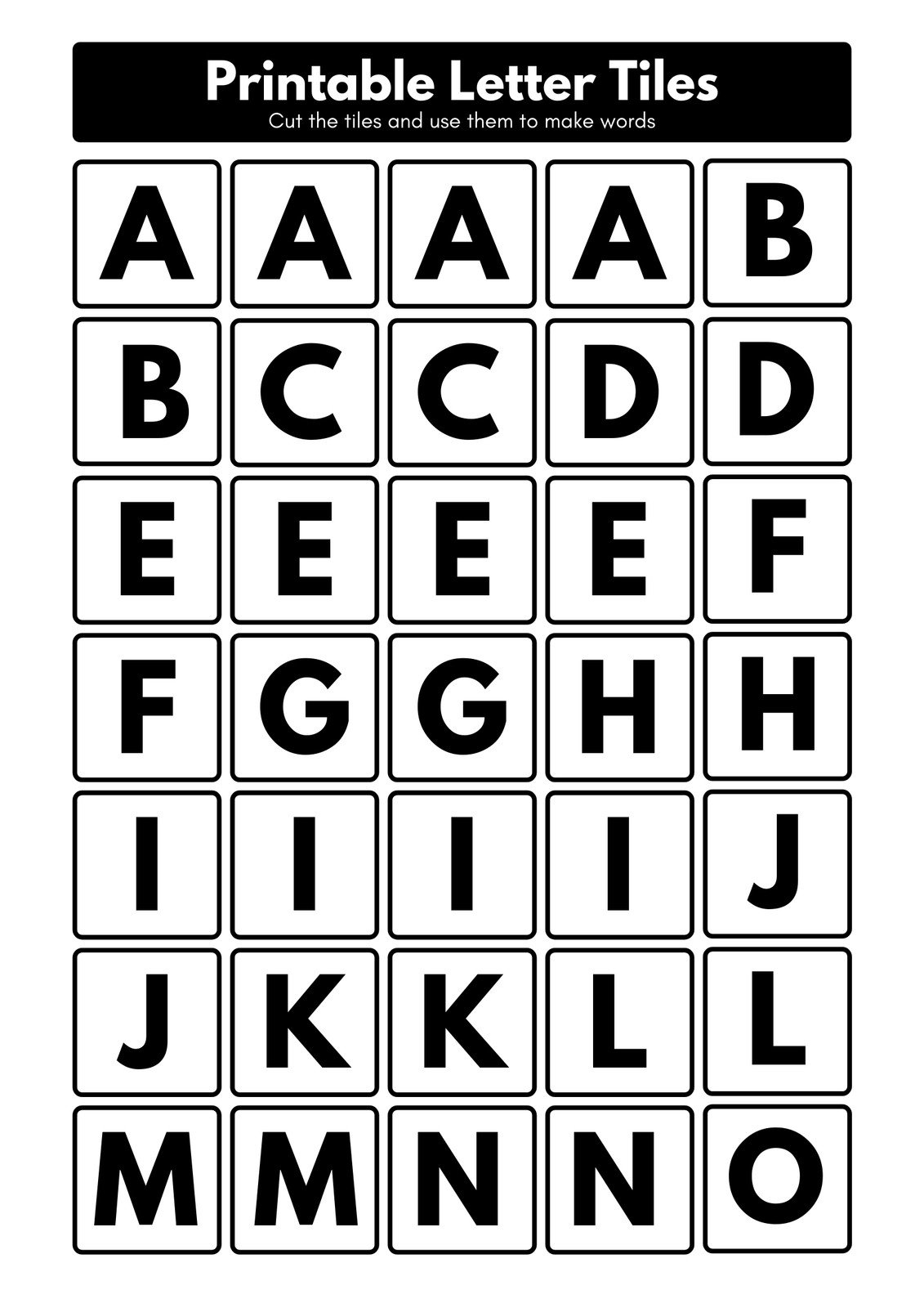 Free Printable Alphabets Letters